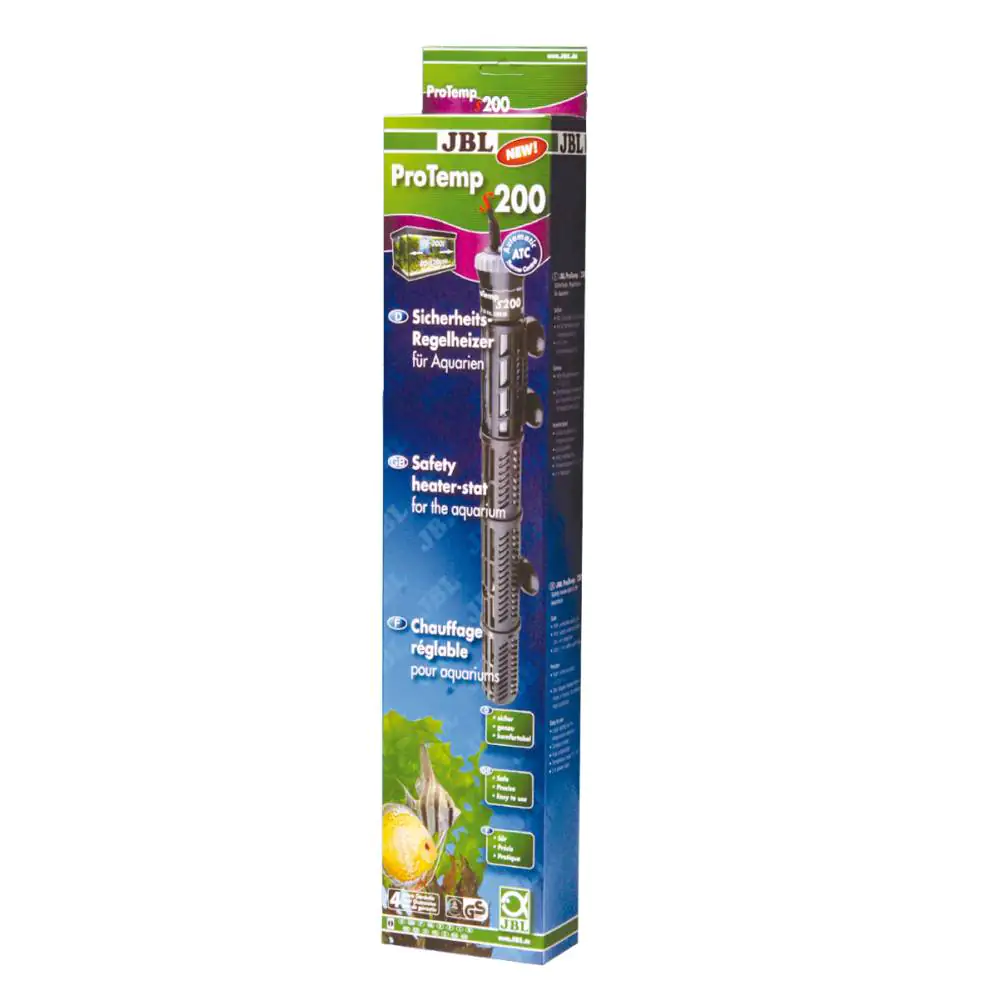 JBL Aquarienheizung ProTemp S 200 Sicherheits-Regelheizer mit Schutzkorb