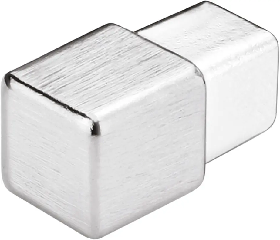 Eckstück Dural Squareline Edelstahl Grau 11 mm