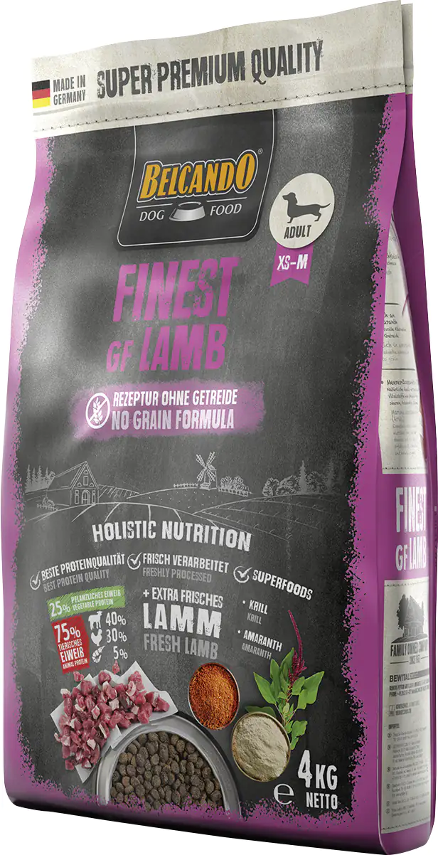 Belcando Finest GF Hundetrockenfutter Adult Medium 4 kg Lamm 