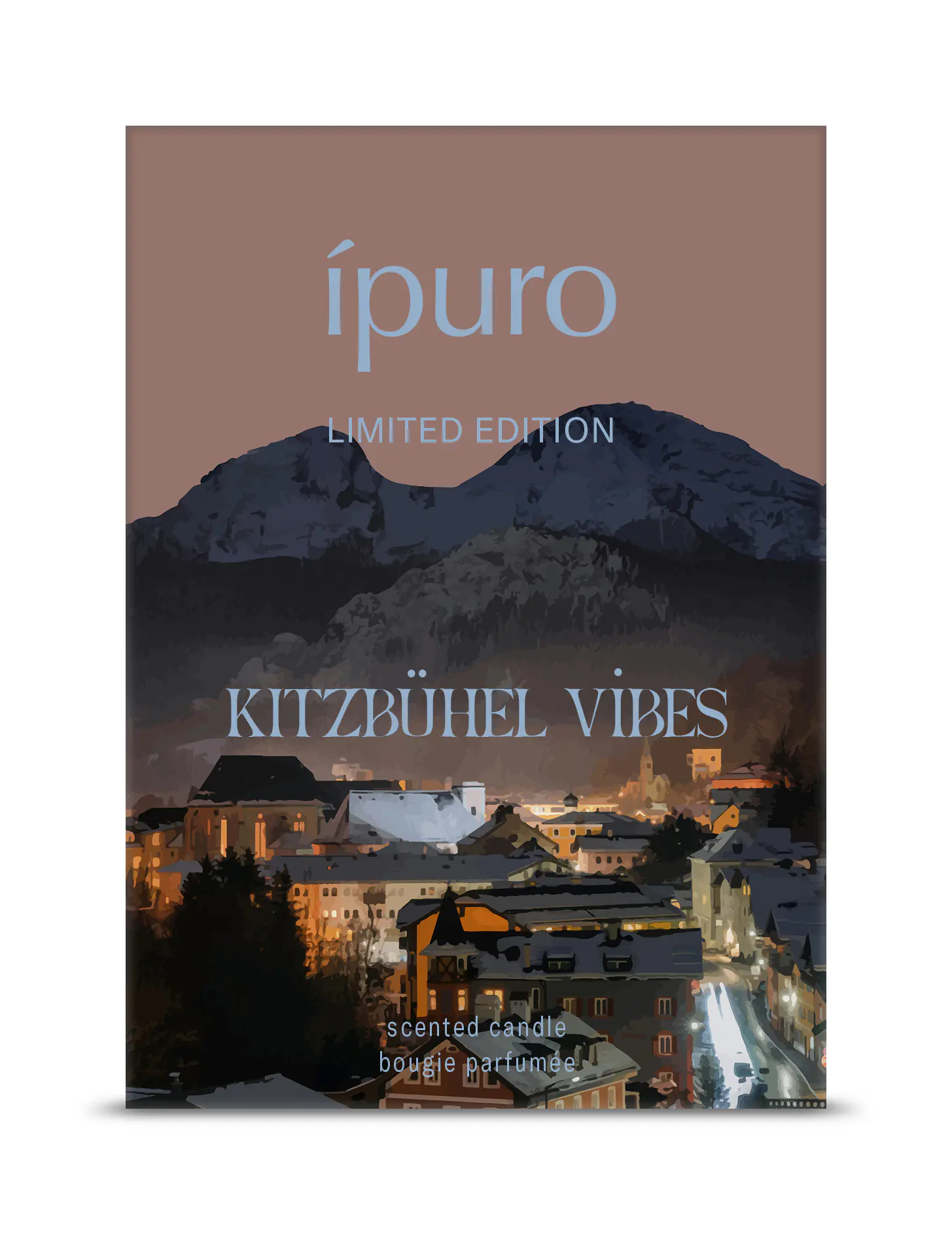 ipuro Duftkerze im Glas Kitzbühel Vibes Ø 9 x 9 cm weiß