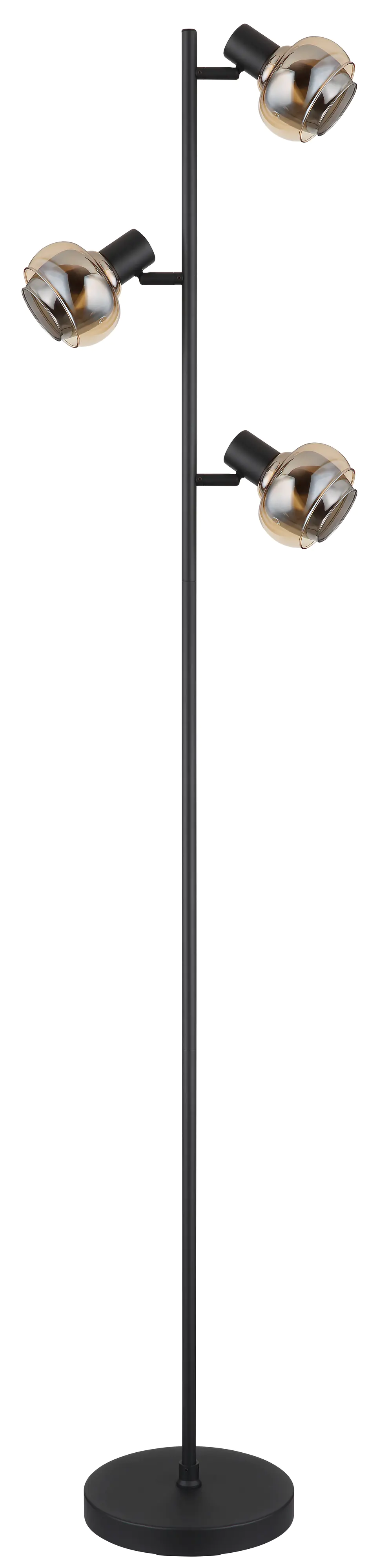 Globo Stehleuchte Tokki schwarz matt  154 cm