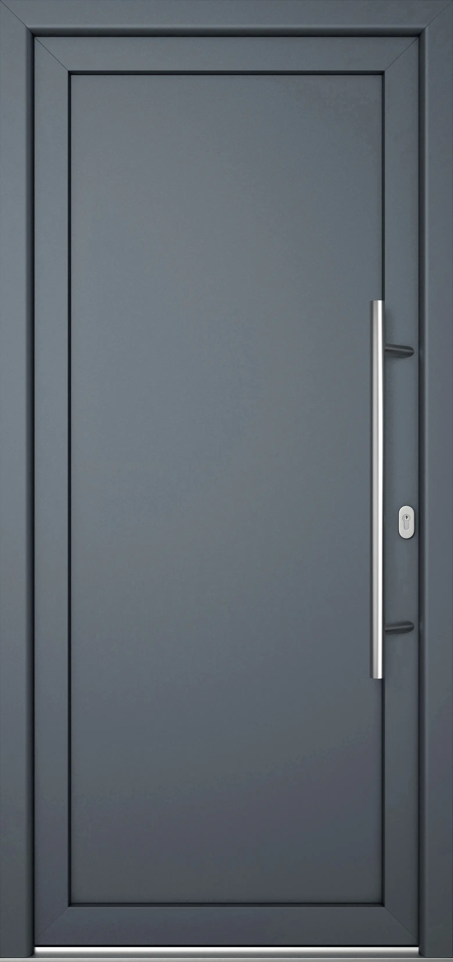 Meeth Haustür Signum Pro PVC Modell 01 88 x 200 cm DIN Rechts weiß/titan