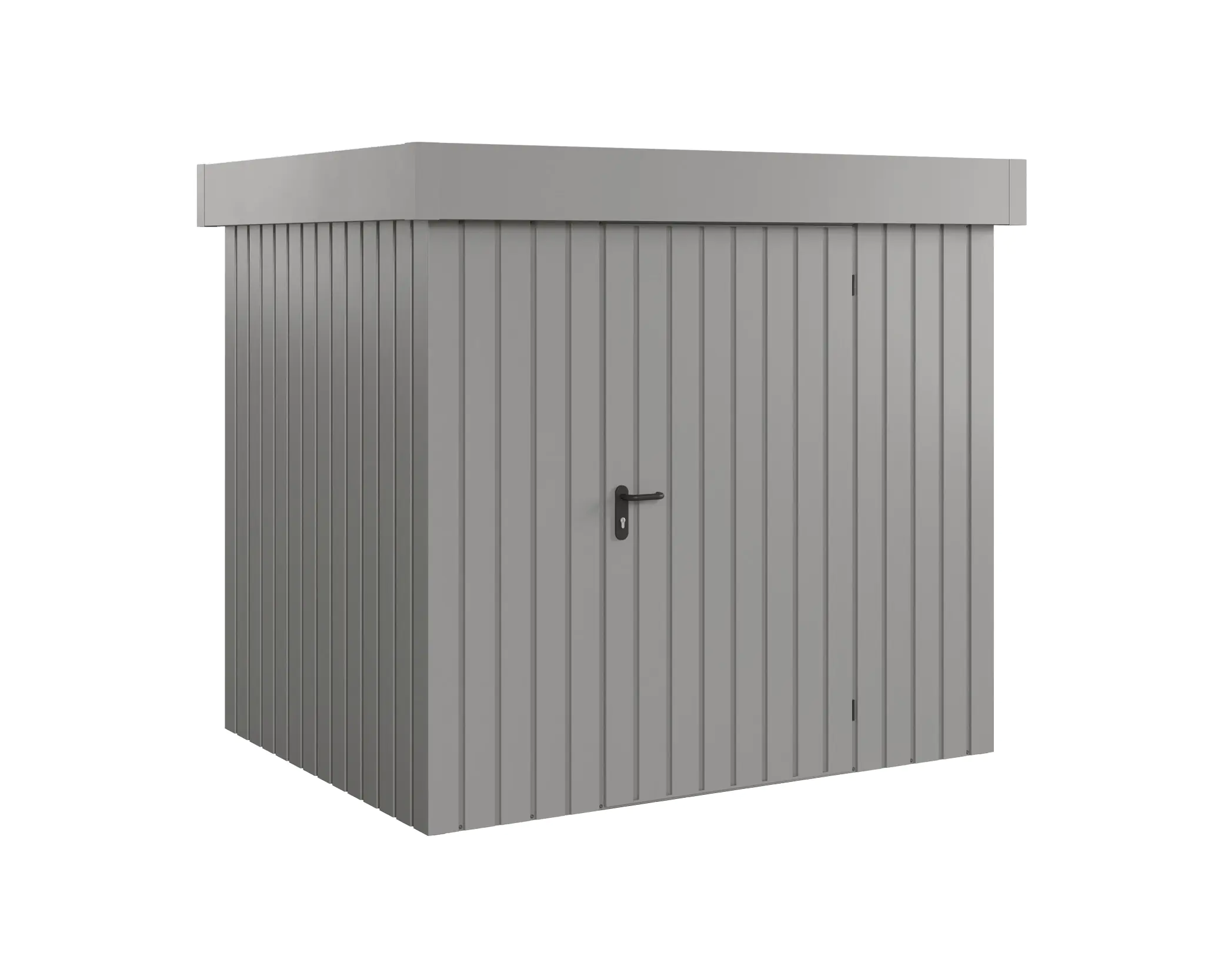 EcoStar Metallgerätehaus Euroline EFD4 graualuminium 214 x 166 cm 1-flg.
