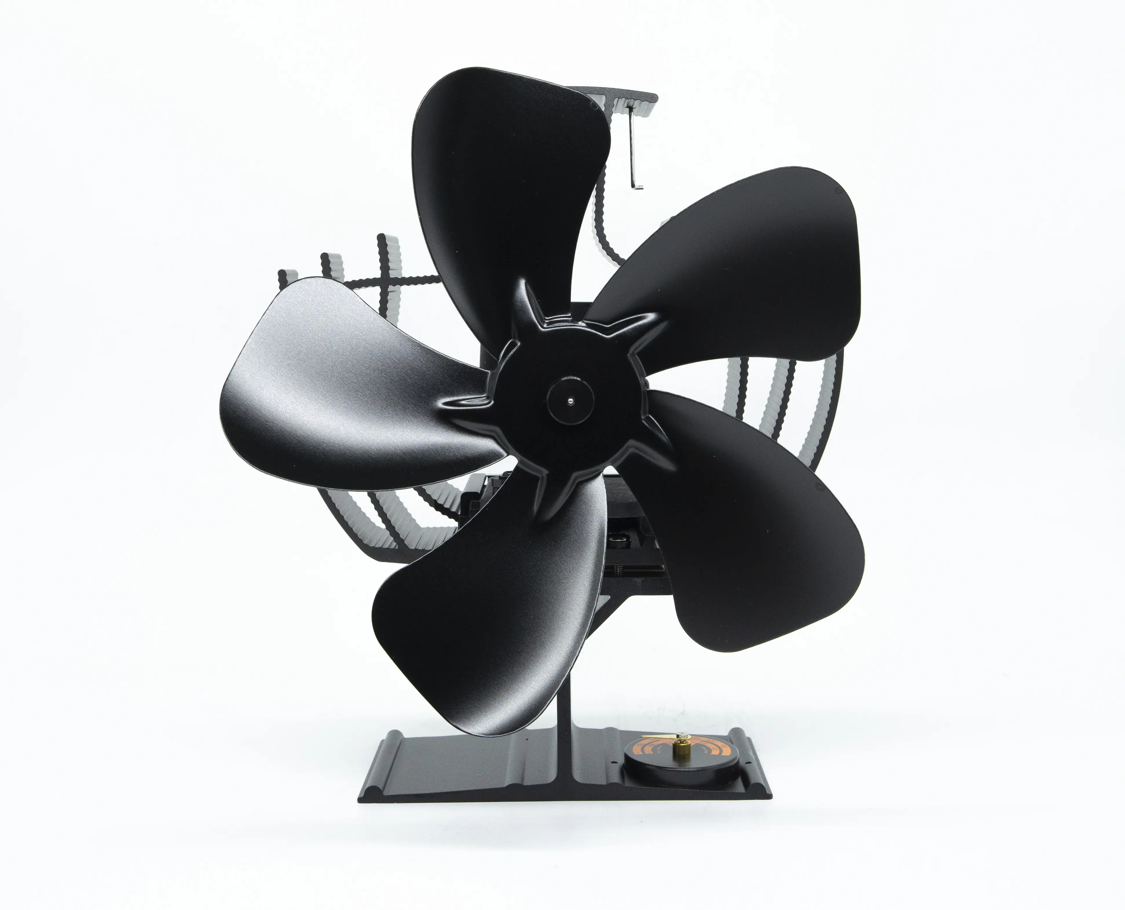 Primaster Ofenventilator stromlos 22,8 x 20 cm schwarz