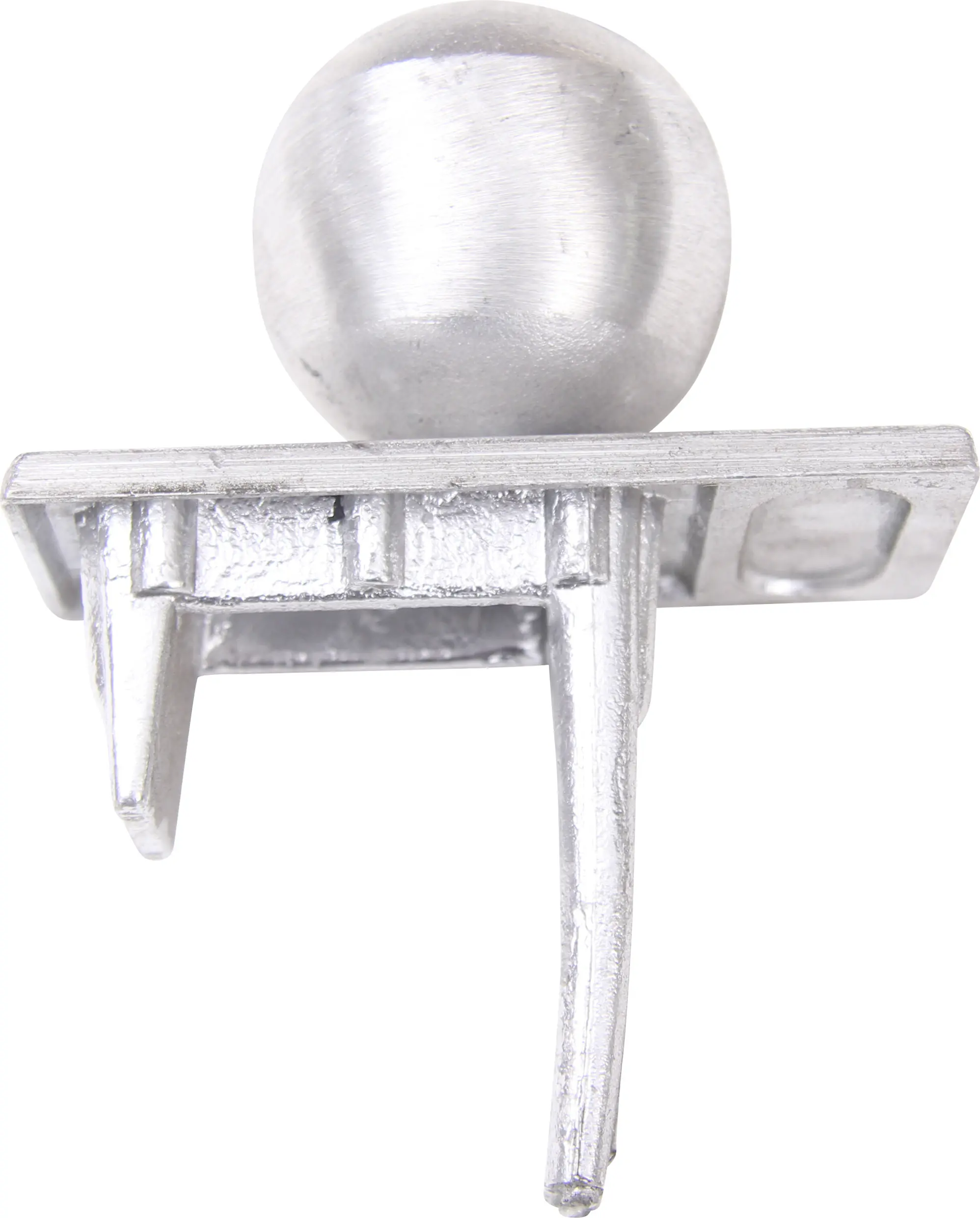 Floraworld Pfostenkugel Aluminium 8 x 4 cm Alu roh