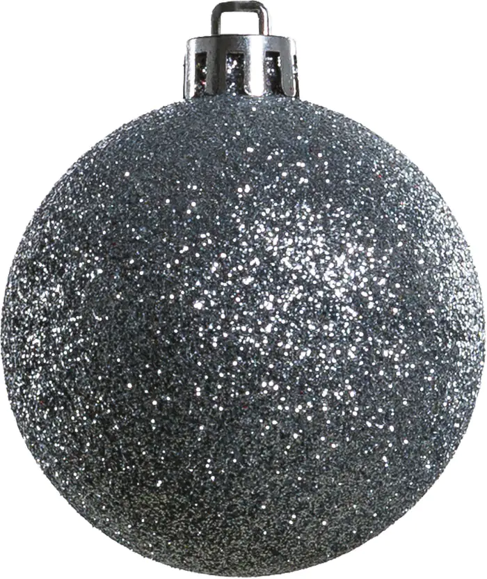 TrendLine Weihnachtskugeln bruchfest, langlebig Ø 5 - 8 cm silber 34 Stück