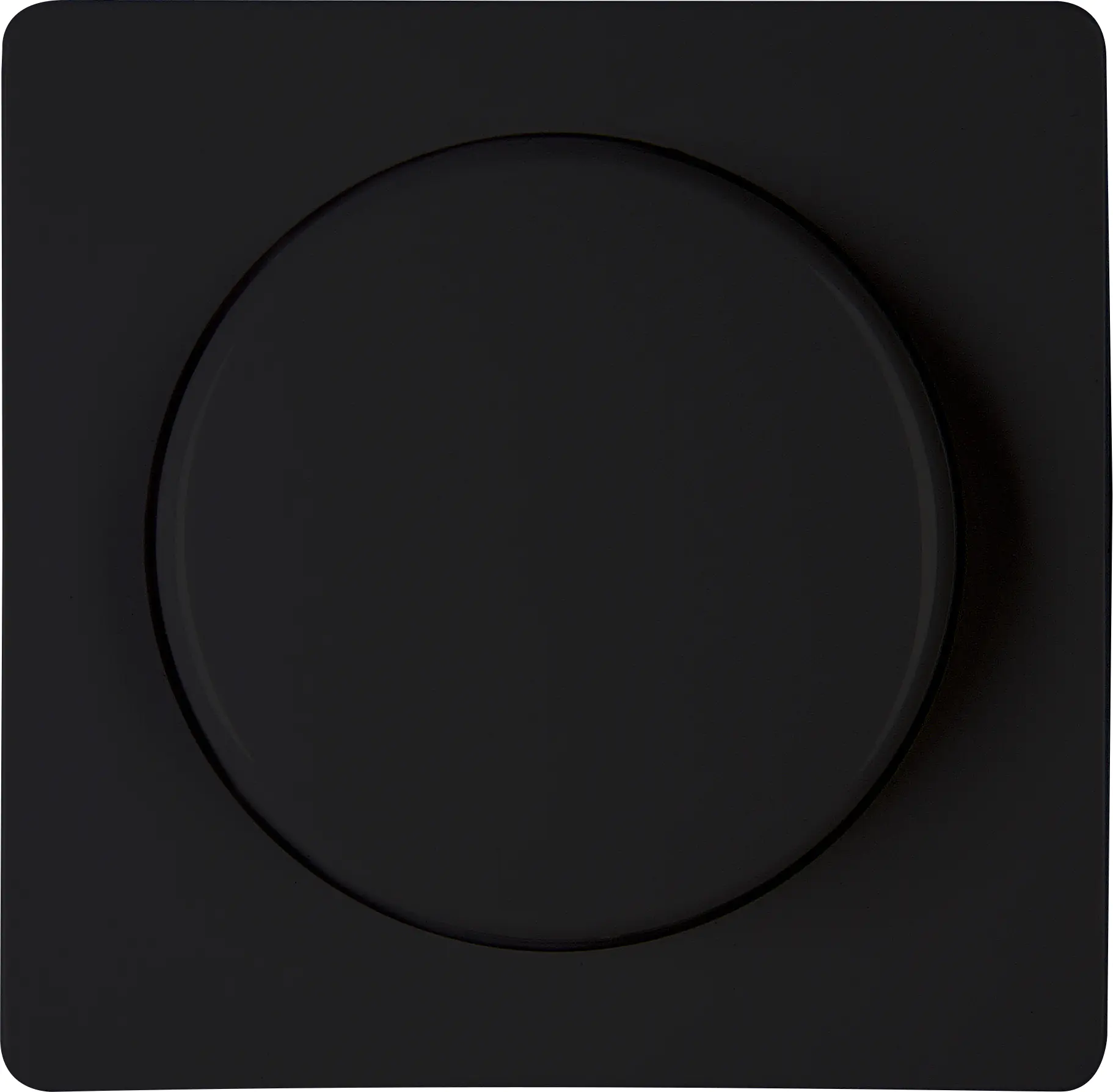 Kopp Abdeckung Druck-Wechseldimmer Paris schwarz matt, 373132186