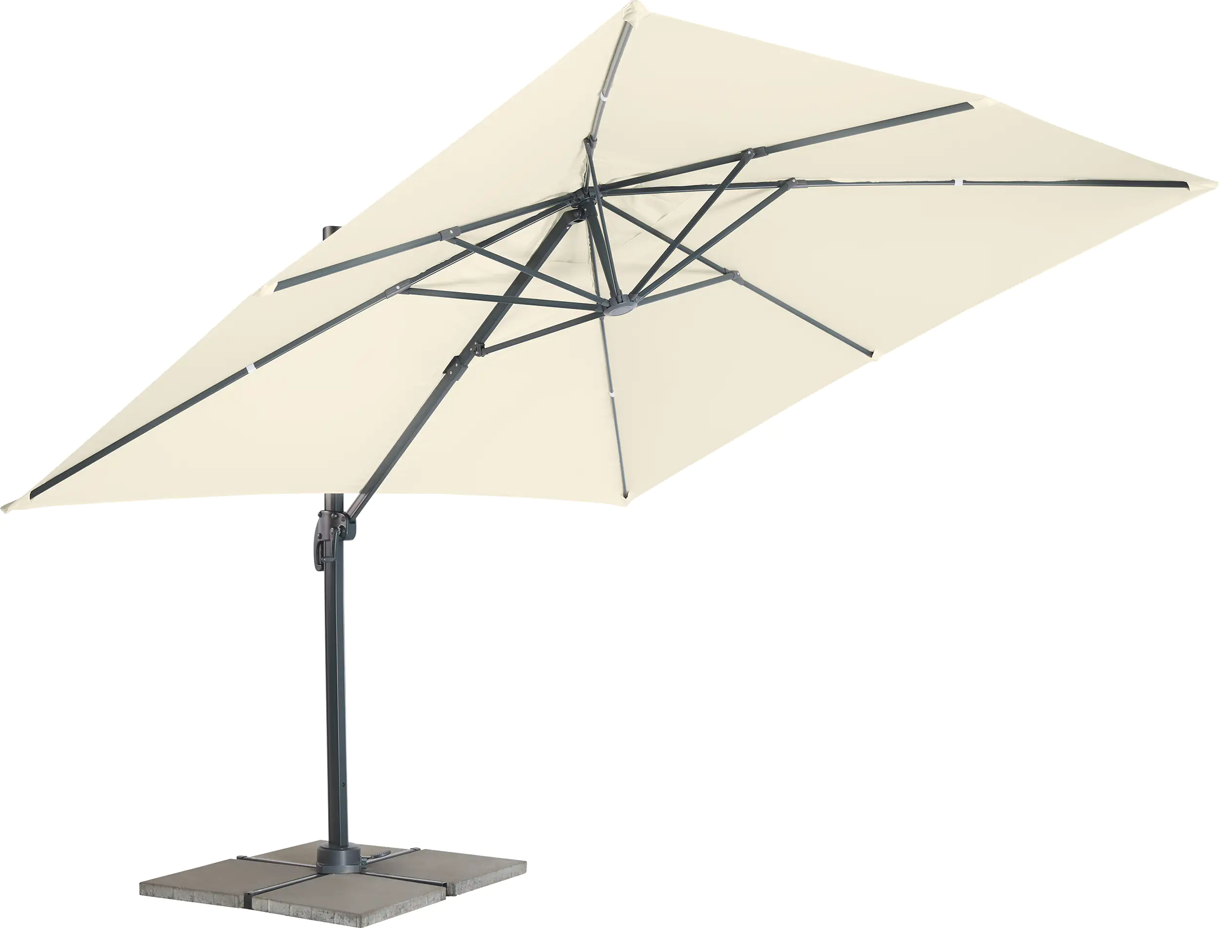 Primaster Ampelschirm Catania beige, 300 x 300 cm