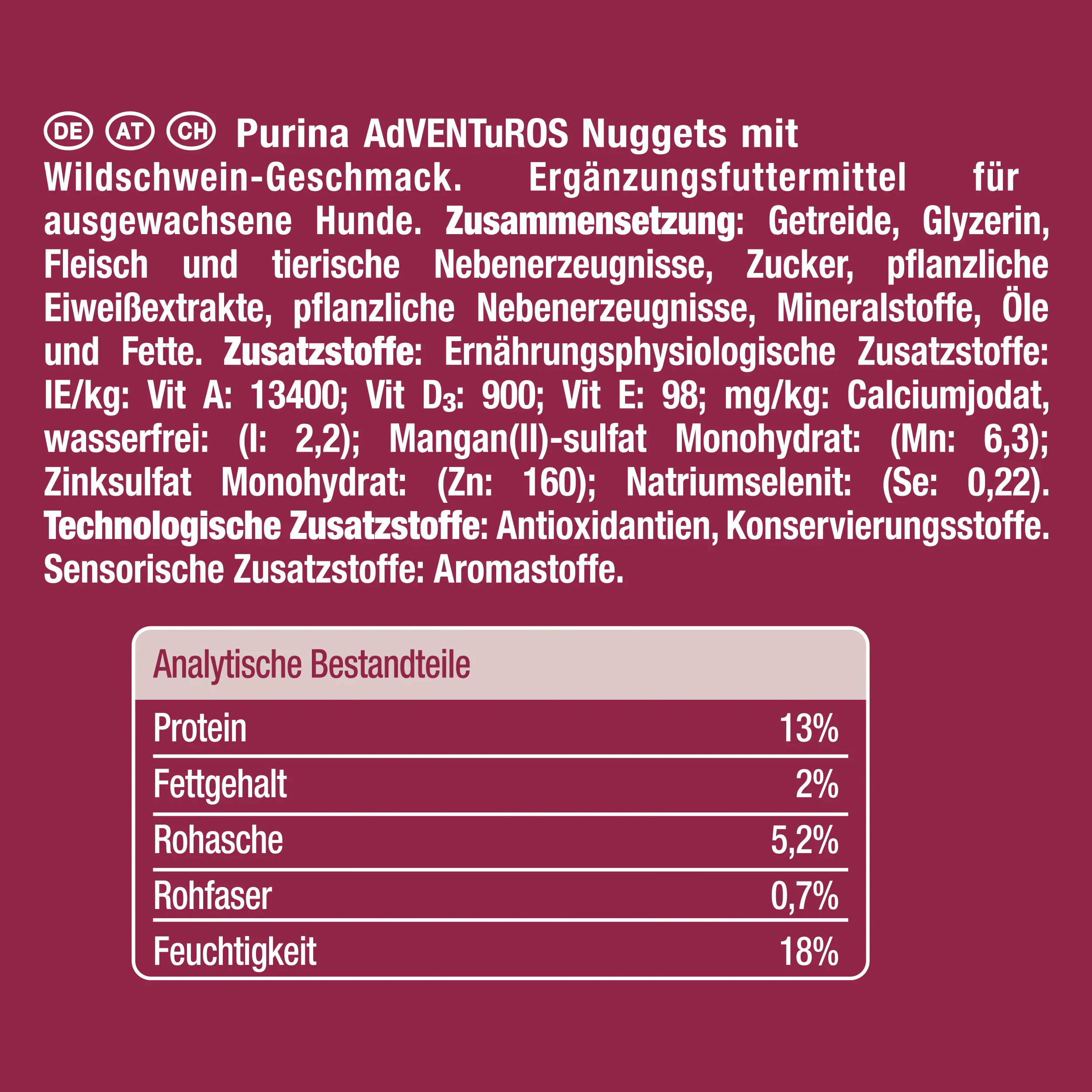 Adventuros mit Wildschweingeschmack 90 g