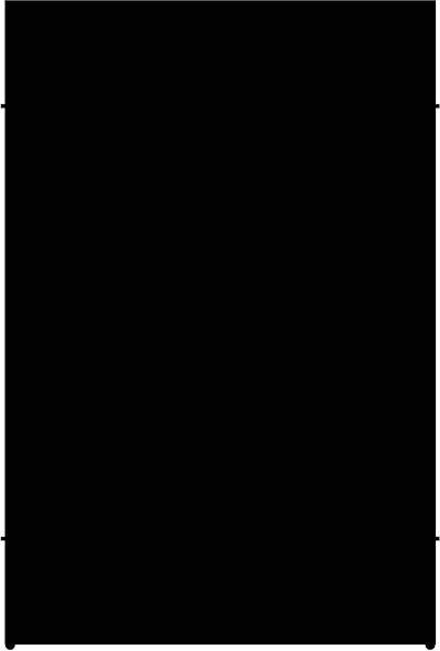 Plus Zaunelement Trend 115 x 170 cm schwarz