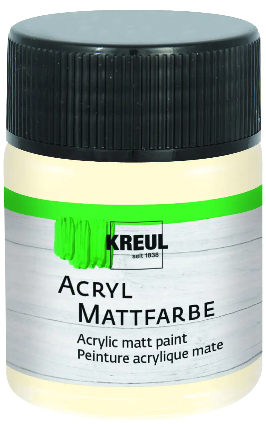 Kreul Acryl Mattfarbe elfenbein 50 ml