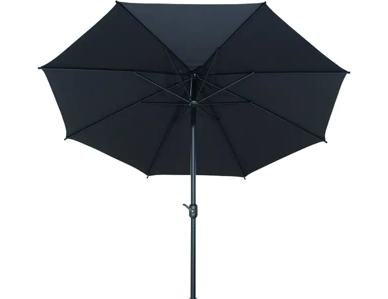 Siena Garden Mittelstockschirm Isa anthrazit Ø 300 cm
