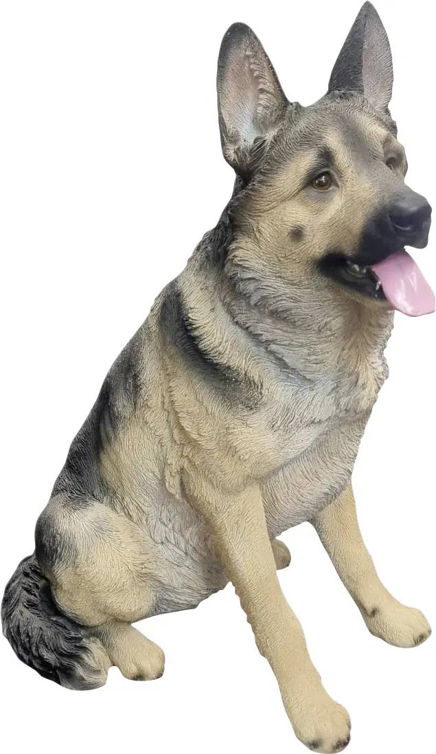 Dekofigur Schäferhund sitzend 79 x 43 x 57 cm