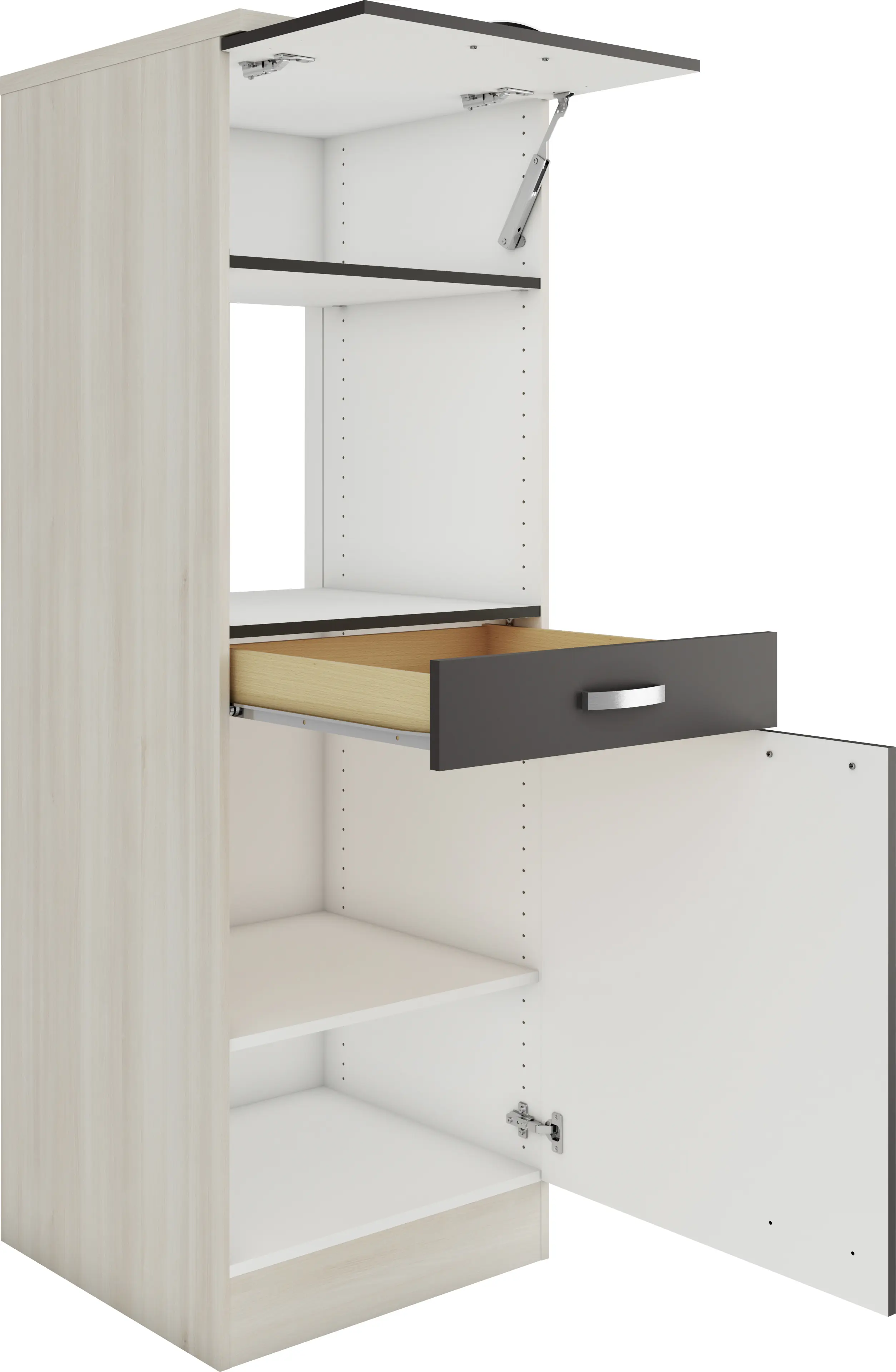 Optifit Midischrank Faro 220 anthrazit/akazie 60 cm