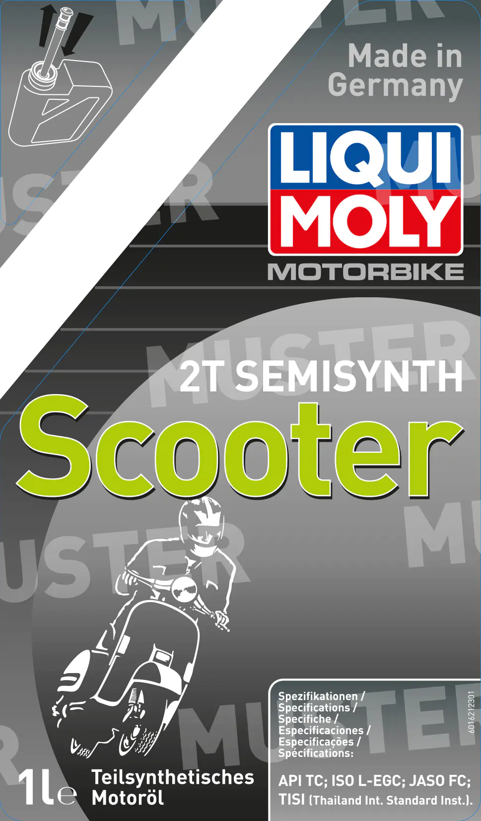 Liqui Moly 2-Takt Motoröl 2T Semisynth Scooter Street 1 L