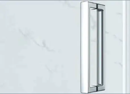 Primaster Dusch-Drehtür Easy-8 De Luxe rechts mit Seitenwand 90 x 90 cm Klarglas