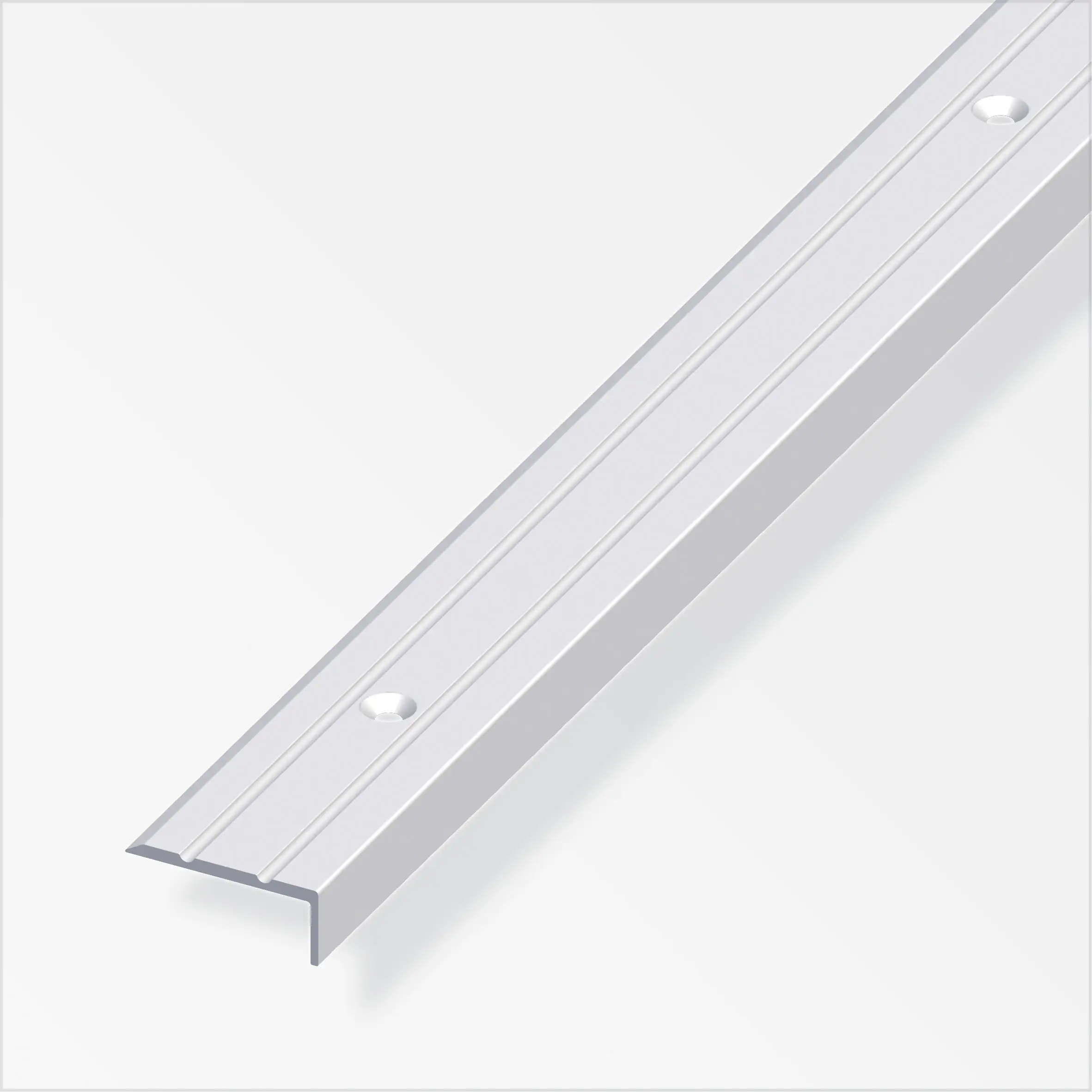 alfer Winkelprofil 2 m, 25 x 10 mm Aluminium eloxiert silber