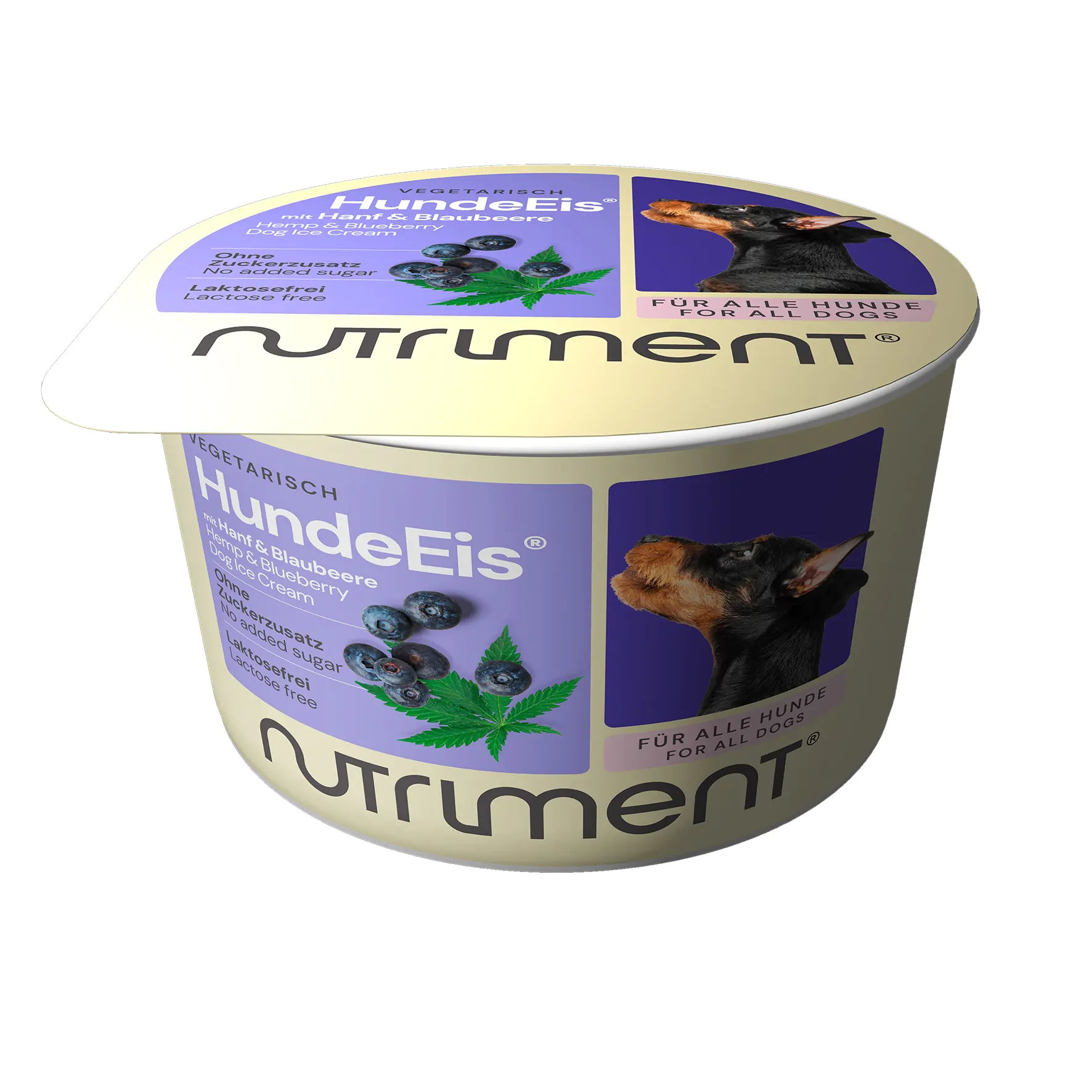 Nutriment Hundeeis Hanf & Blaubeere, 90ml