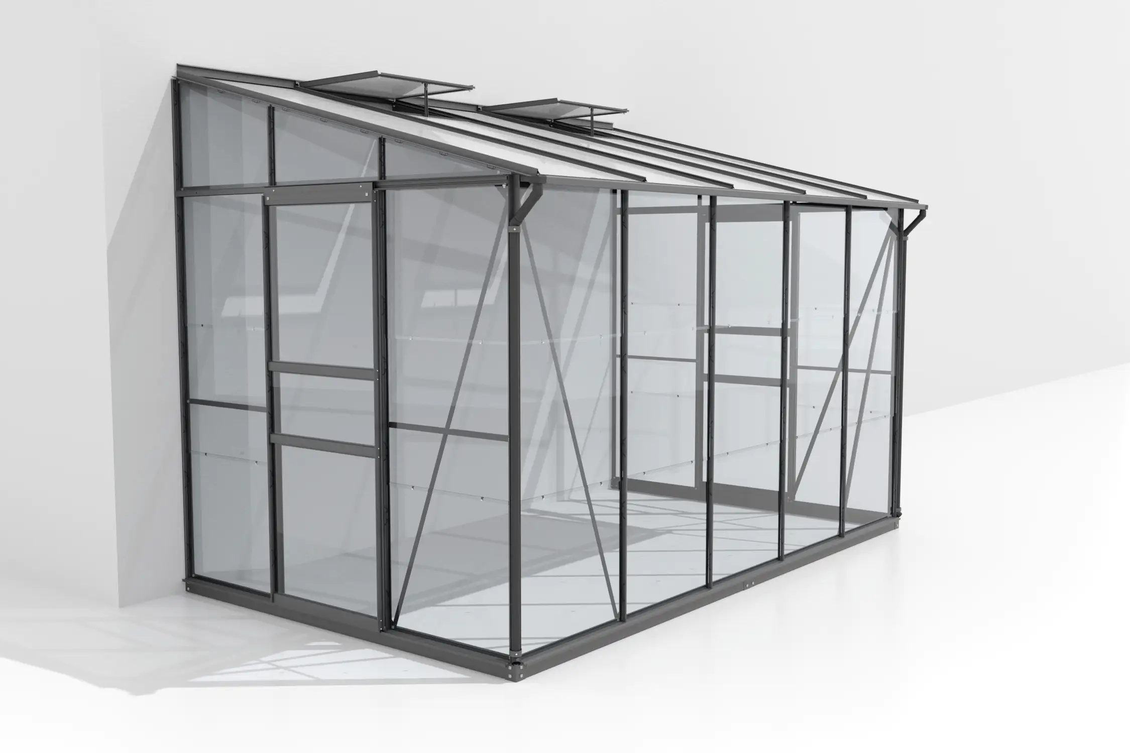 Vitavia Anlehngewächshaus Osiris 6500 190 x 317 cm 3 mm ESG