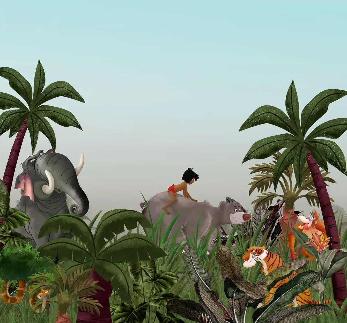 Komar Vlies Fototapete Jungle Book 300 x 280 cm 
