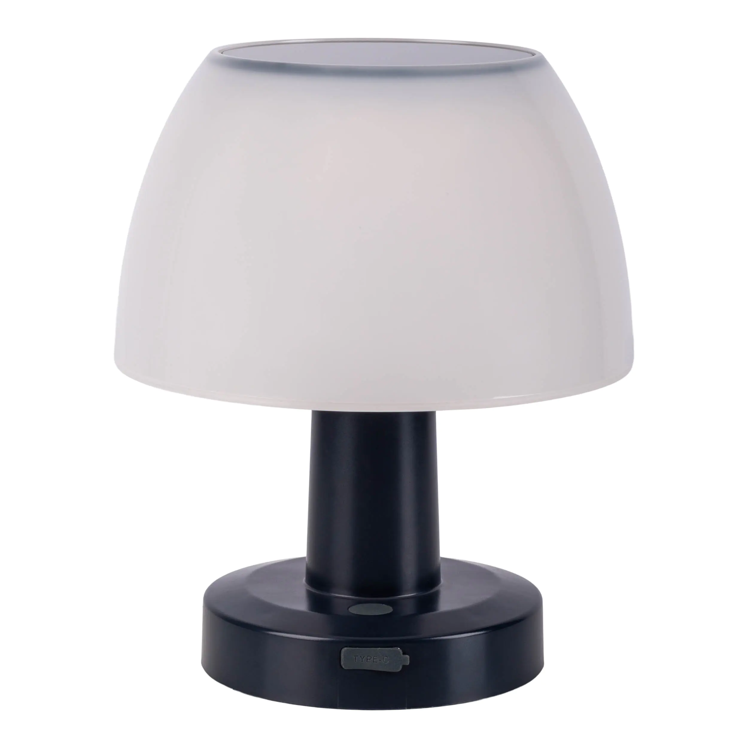 Light & More LED Solartischleuchte dimmbar schwarz