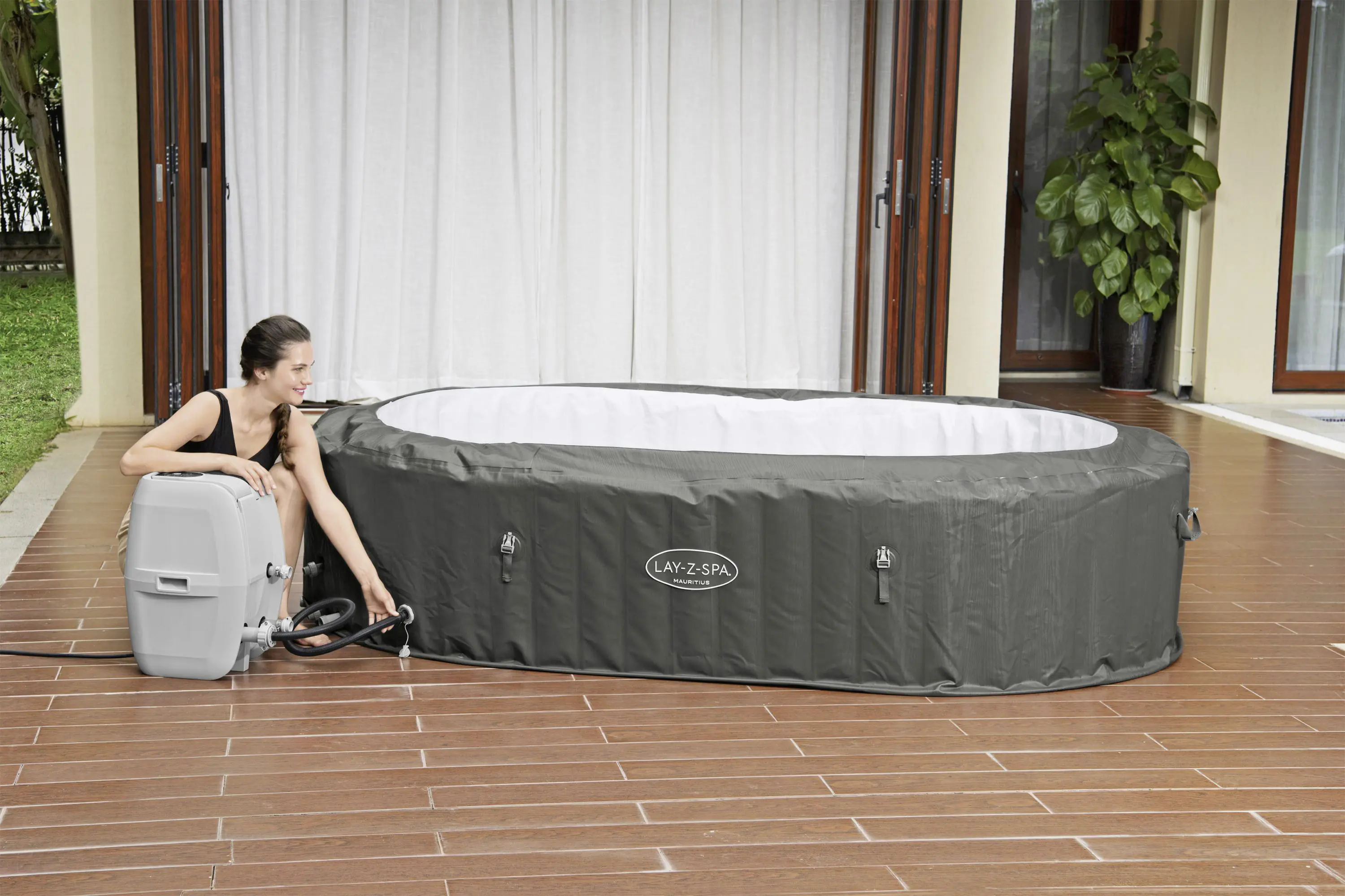 Bestway Whirlpool LAY-Z-SPA Mauritius AirJet oval 270 x 180 x71 cm