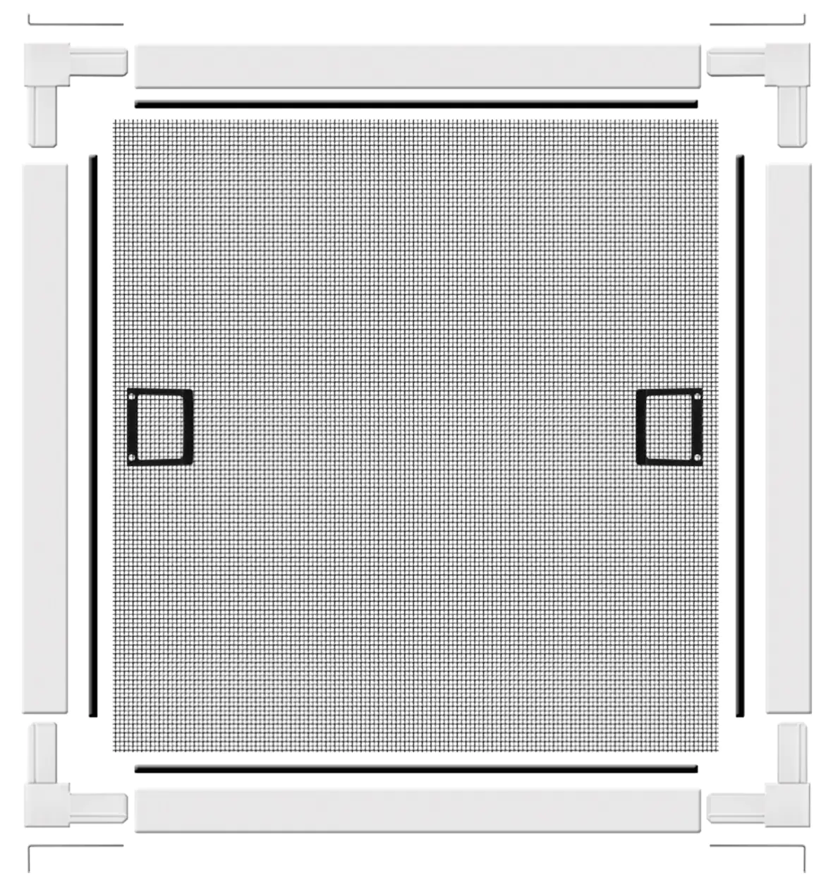 Schellenberg Fliegenschutz-Fenster PREMIUM 100 x 120 cm anthrazit/weiß kürzbar