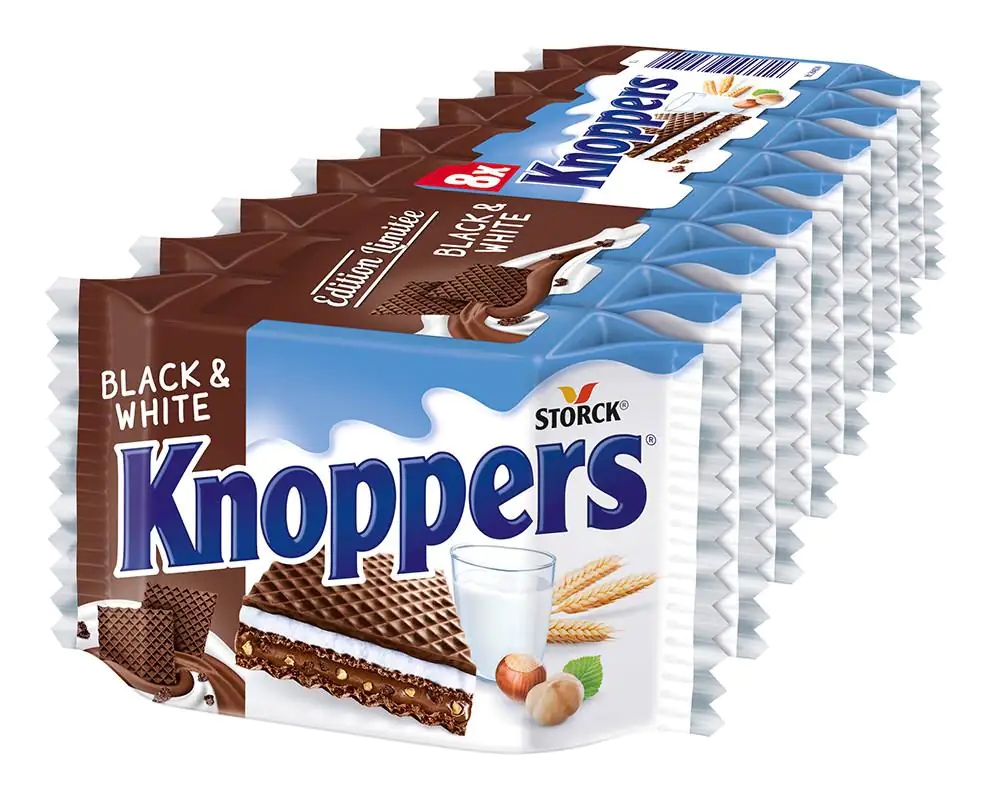 Knoppers Schnitte Black and White 200 g