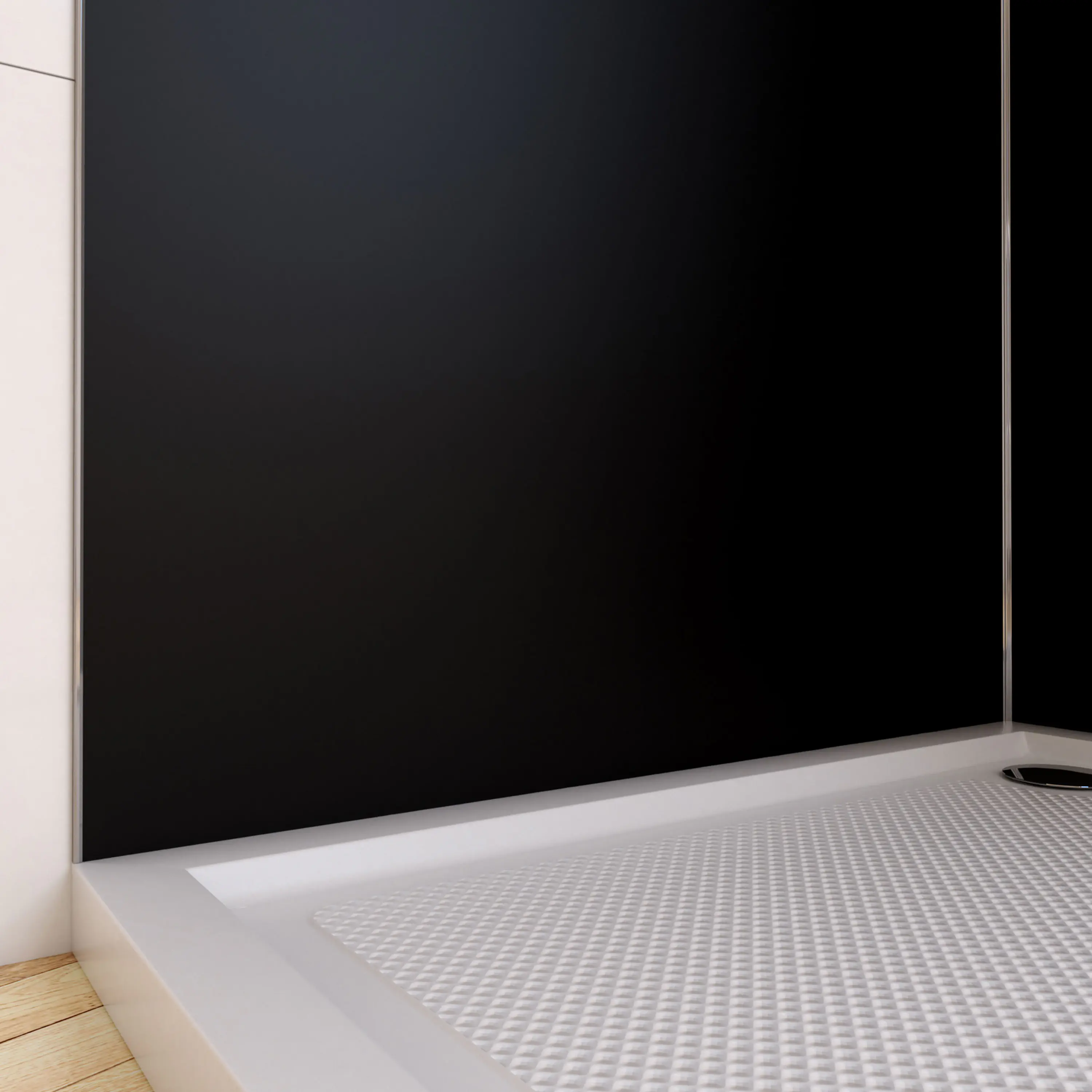 DSK Duschrückwand Panel Satin Black 90 x 210 cm