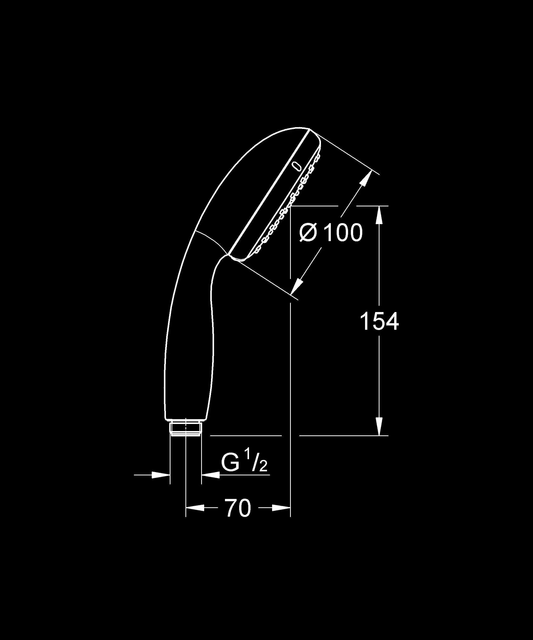 Grohe Vitalio Handbrause Start 100 2 Strahlarten