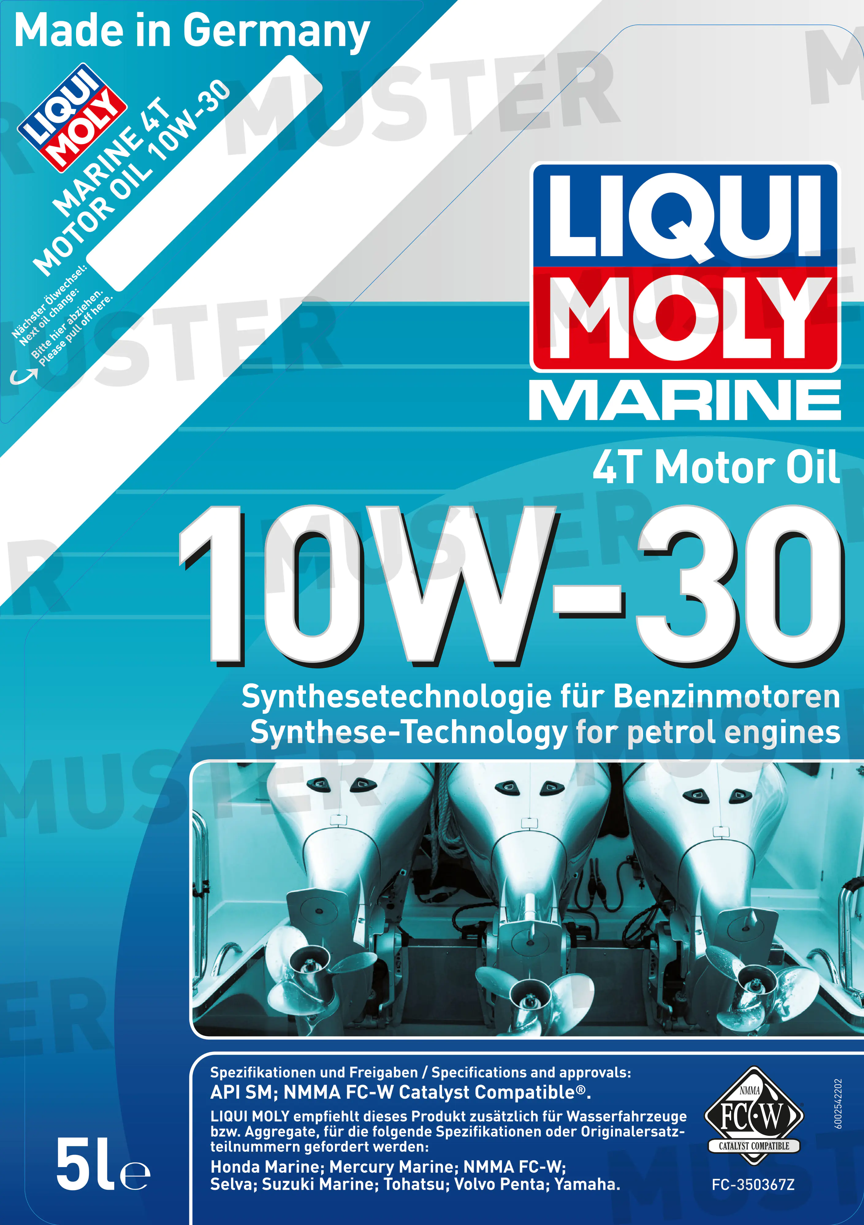 Liqui Moly 4-Takt Marine Motoröl 10W-30 5 L