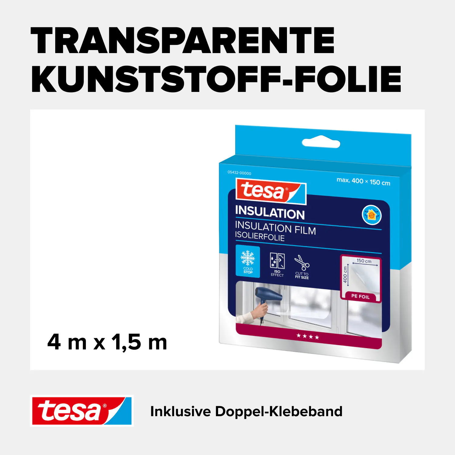tesa Moll Fenster-IsolierfolieThermo Cover 4 x 1,5 m