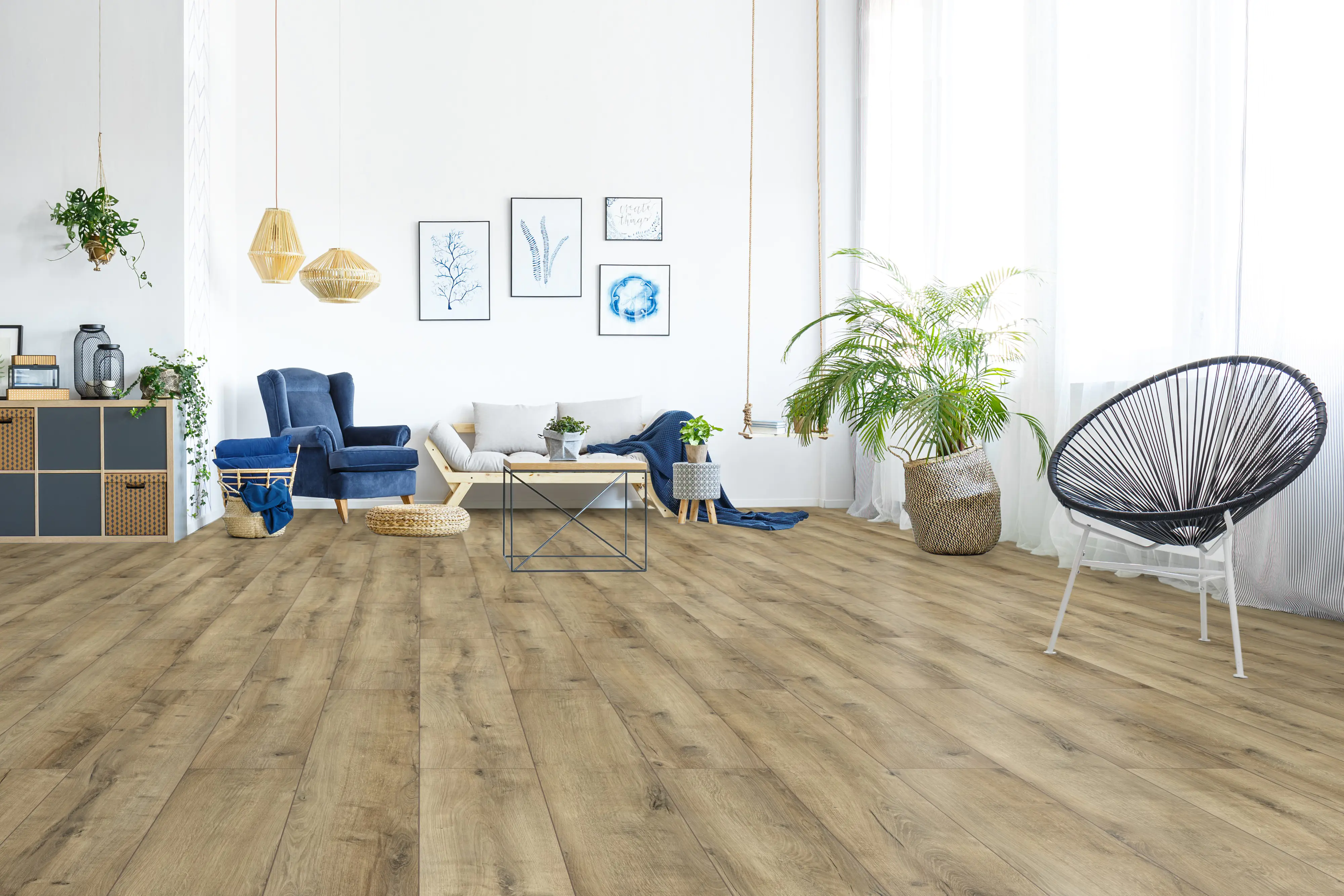 Classen Laminat Megaloc Aquaprotect 128,5 x 19,2 cm 8 mm Oak natural grey
