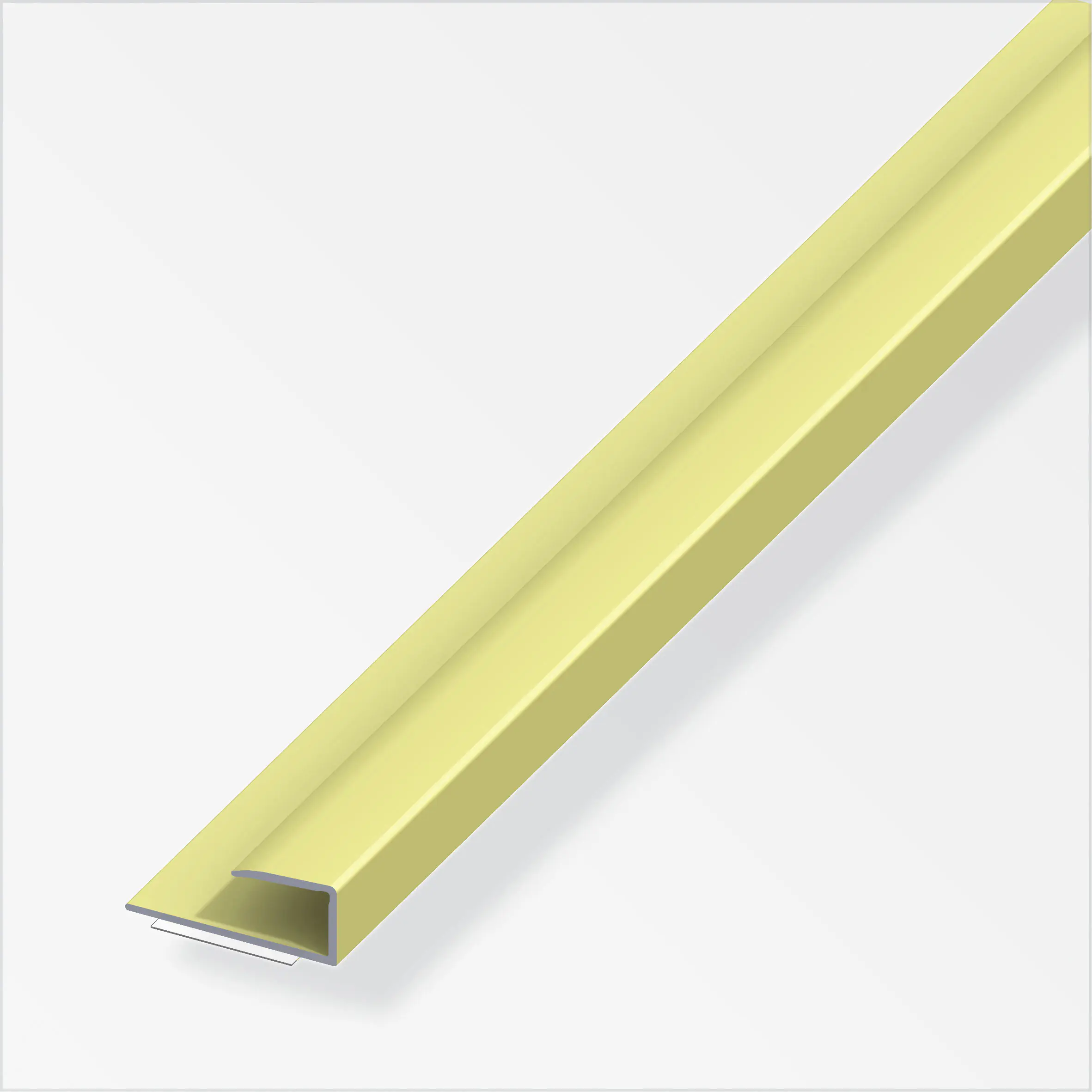alfer Einfass-Profil 1 m, 15 x 14 mm Aluminium eloxiert messing