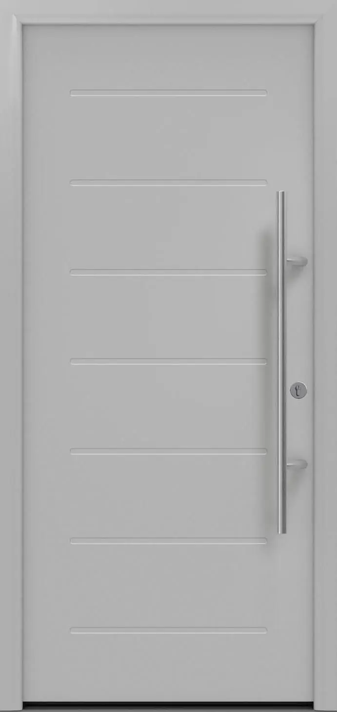 EcoStar Haustür ISOPRO Secur IPS 015 RC2 weißaluminium 110 x 210 cm