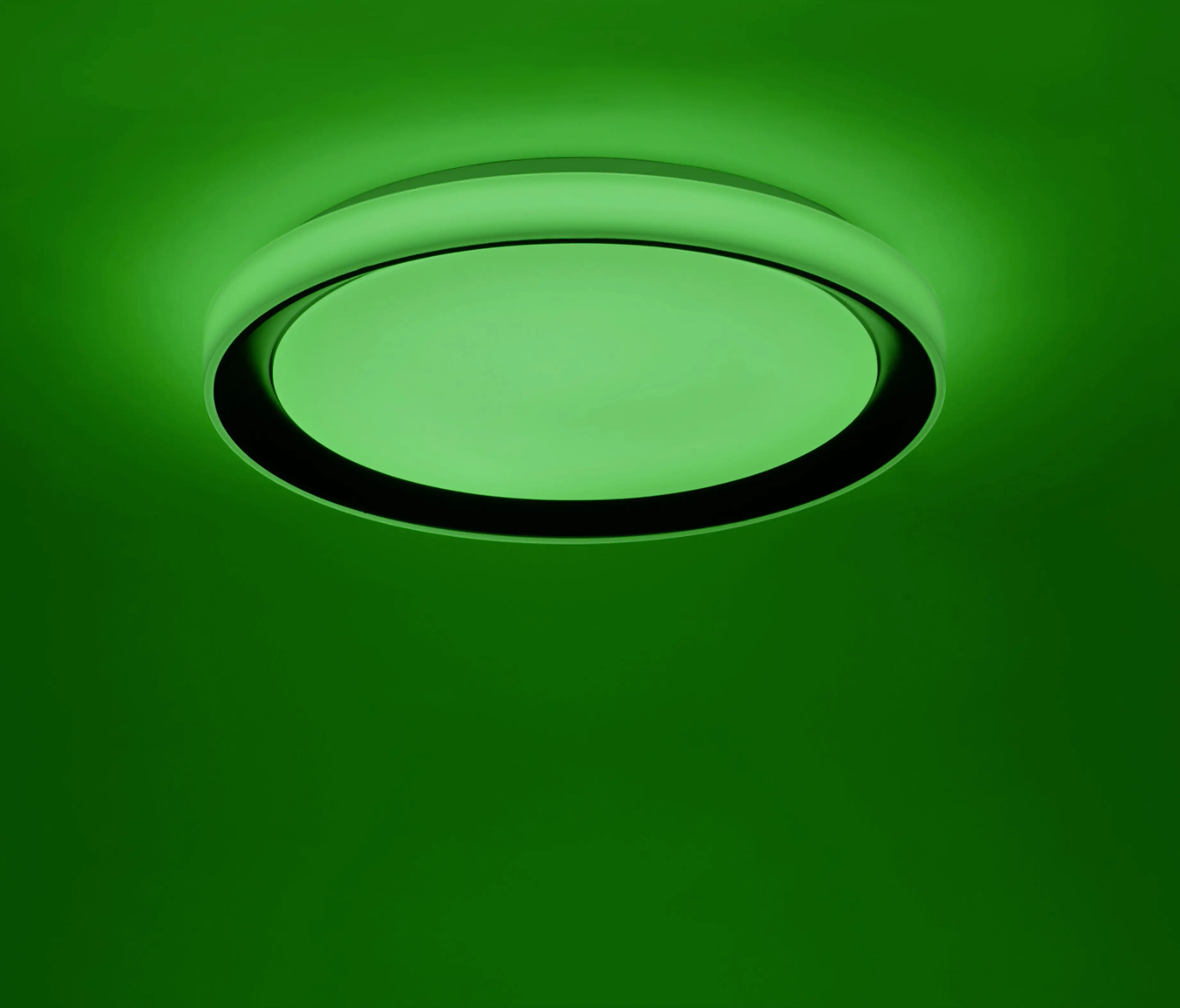 JustLight LED Deckenleuchte Disc Lola Smart schwarz, Smart Home