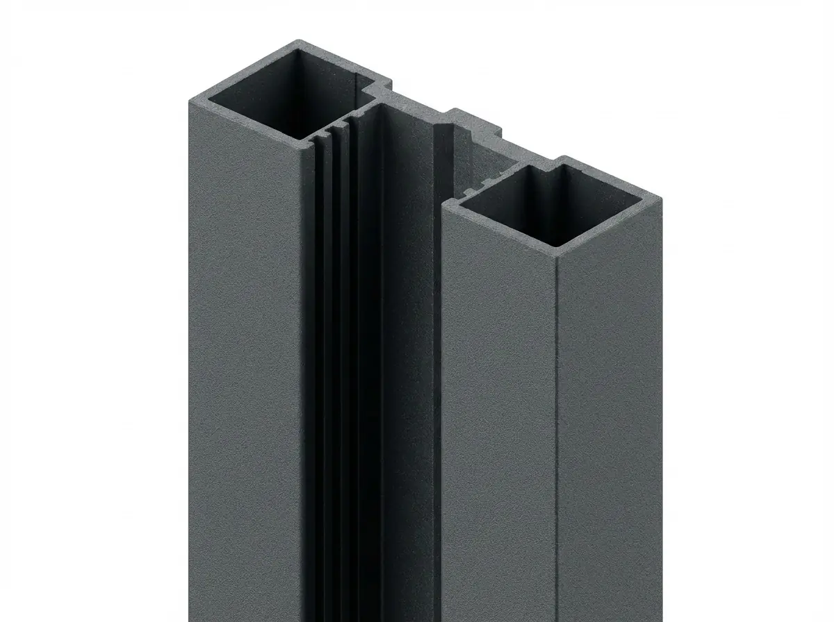 Ambiente Wandprofil Aluminium zum Anschrauben 127 cm anthrazit                  