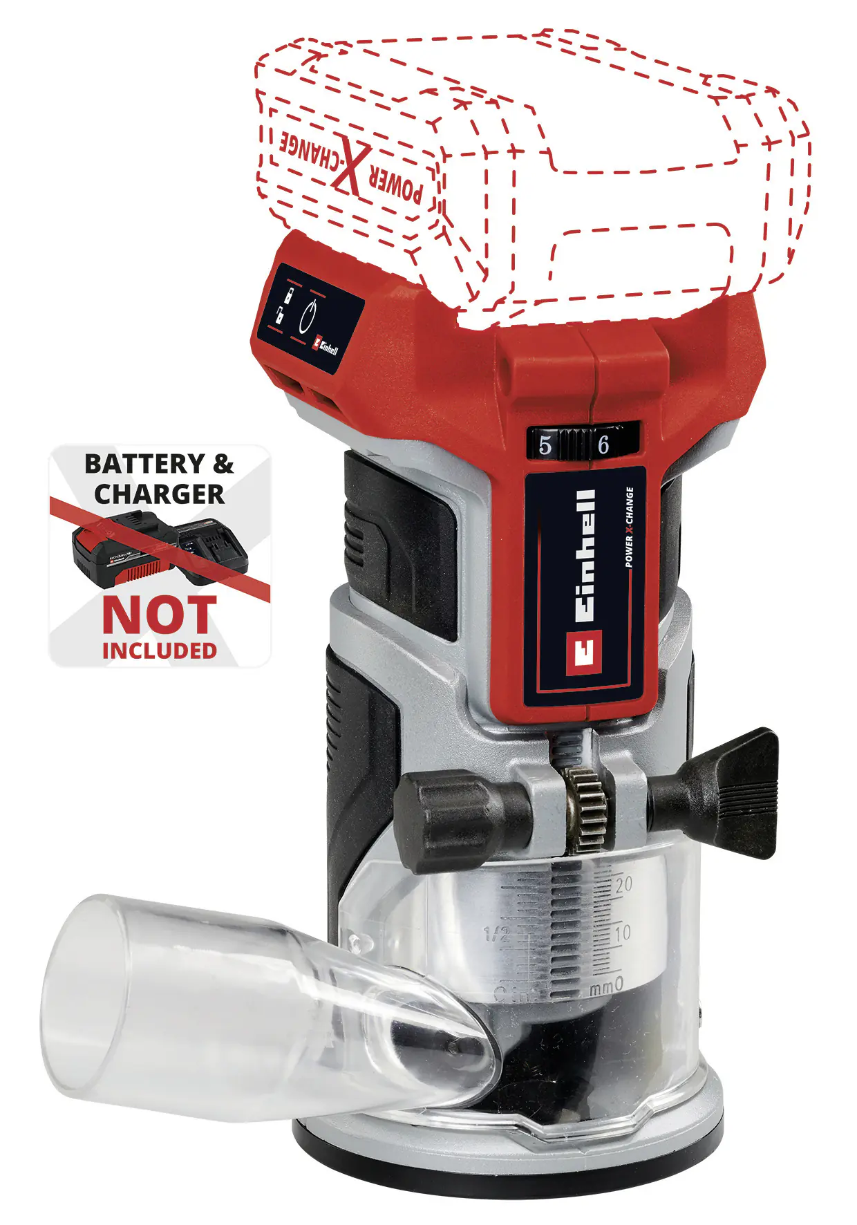 Einhell Professional Akku-Kantenfräse TP-ET 18 Li BL Solo 18 V