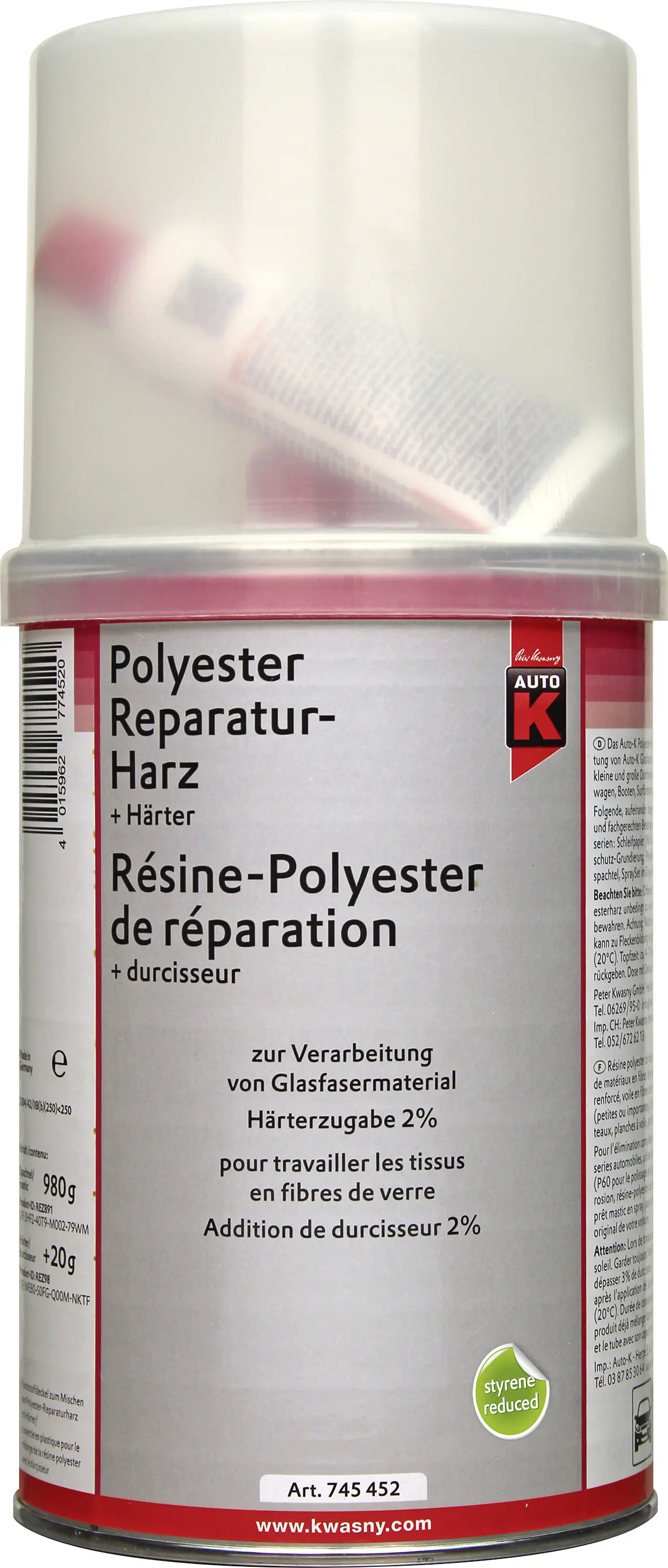 Auto-K Polyester Reparaturharz + Härter 1000g