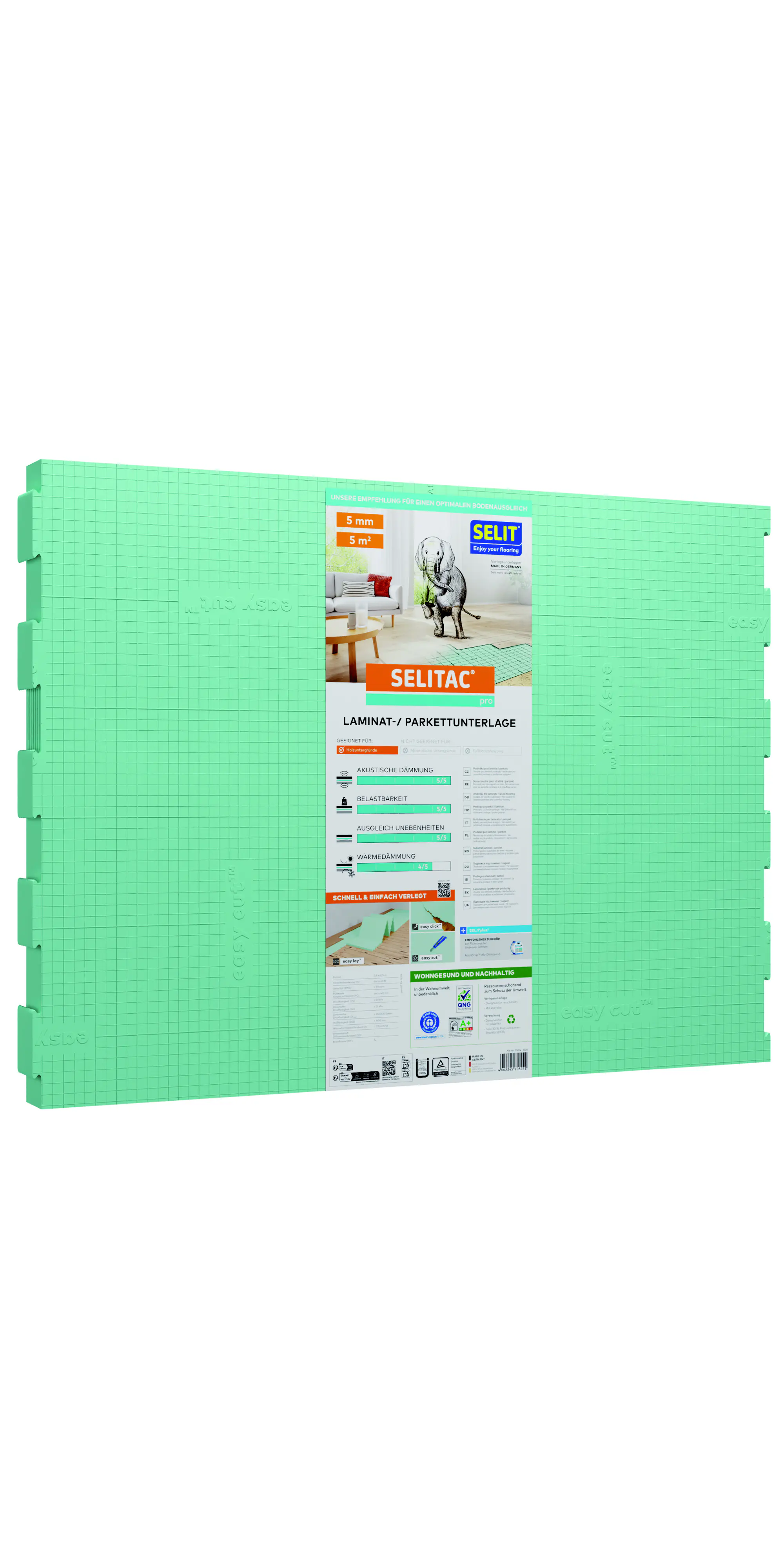 Selitac Trittschalldämmung Parkett- & Laminat 5 mm 5 m²