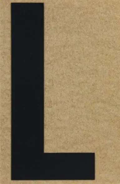 Conacord Klebebuchstabe "L" 65 x 100 mm