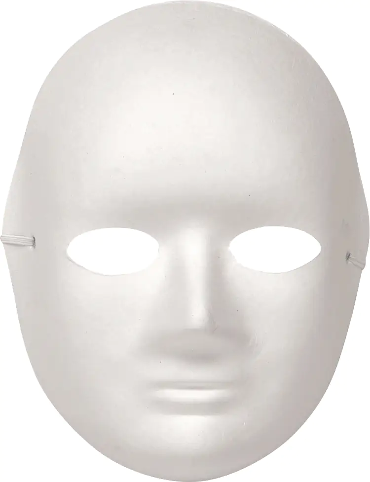 Glorex Papp-Maske Frau 17 x 20 cm