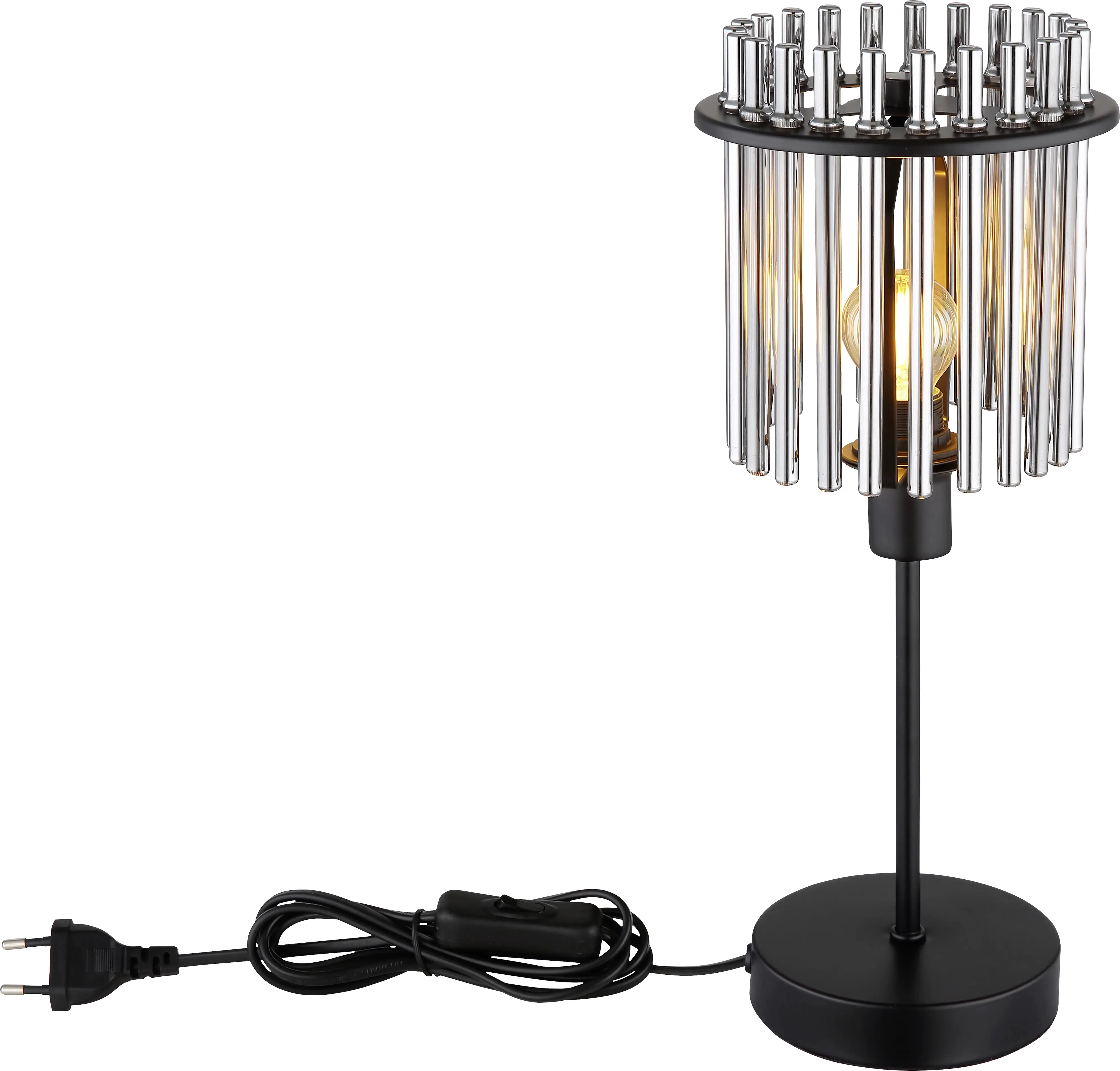 Globo Tischlampe Gorley 37,5 cm schwarz