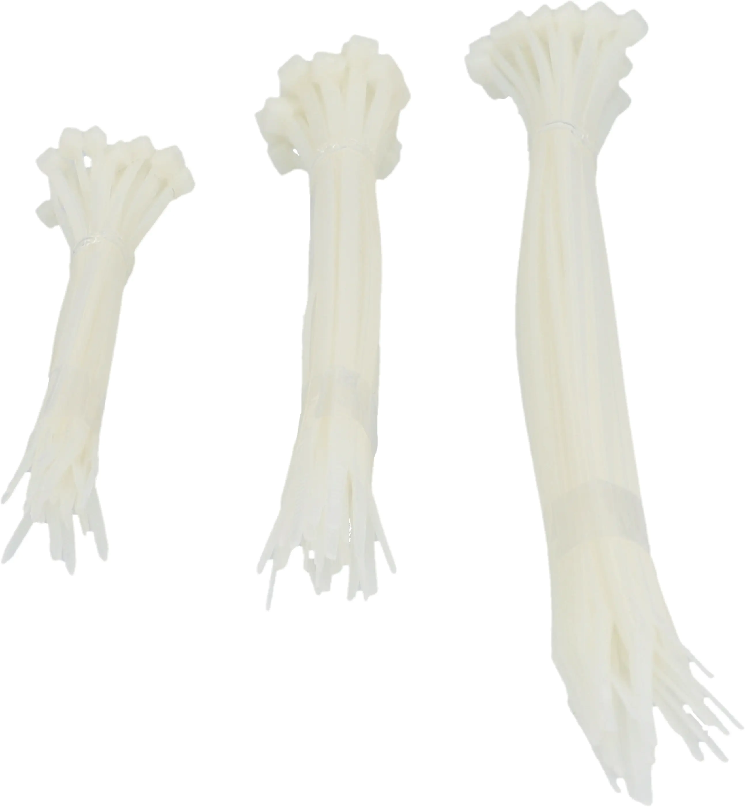 Kabelbinder-Set 3 x 25 Stück, sortiert, transparent