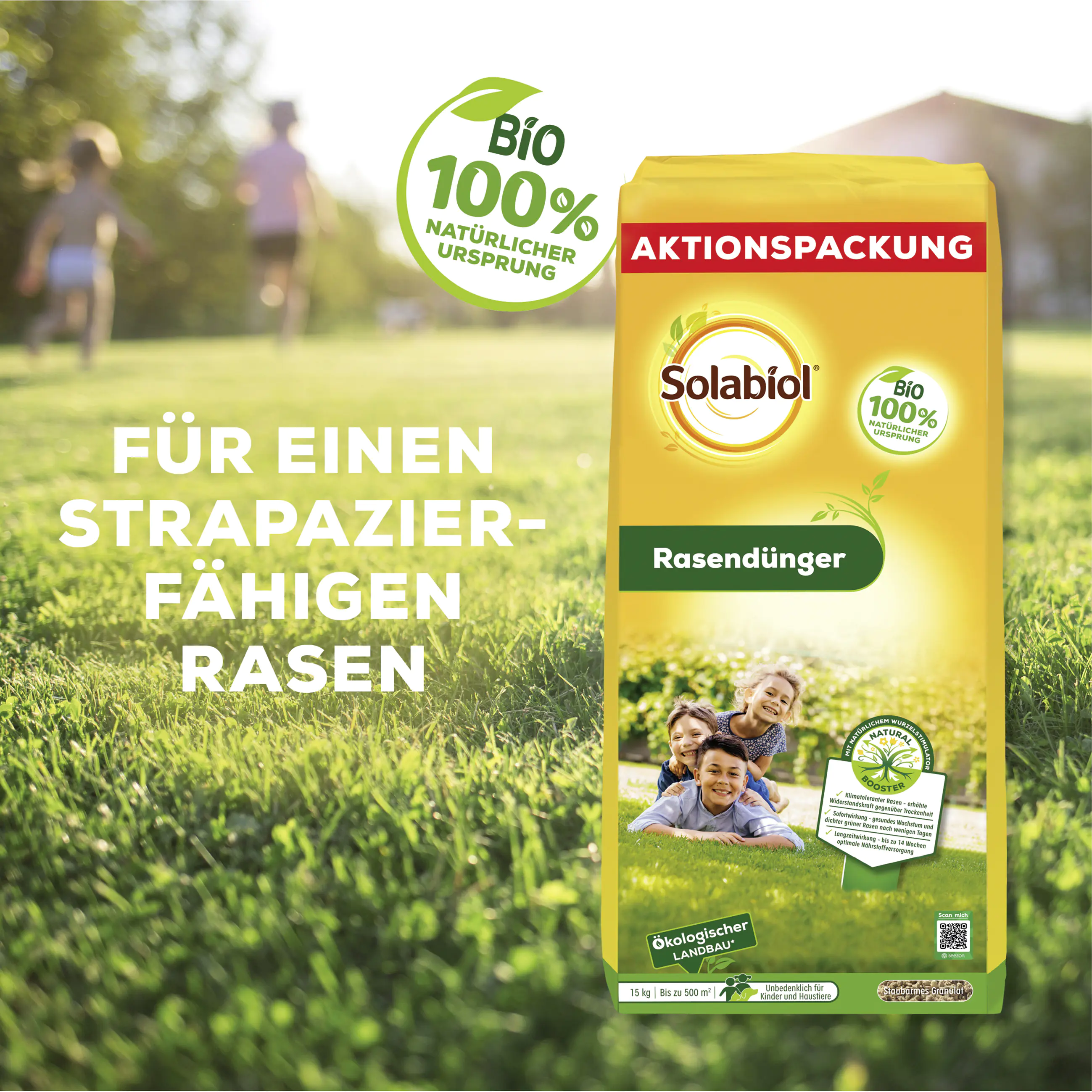 Solabiol Rasendünger Aktionspackung 15 kg