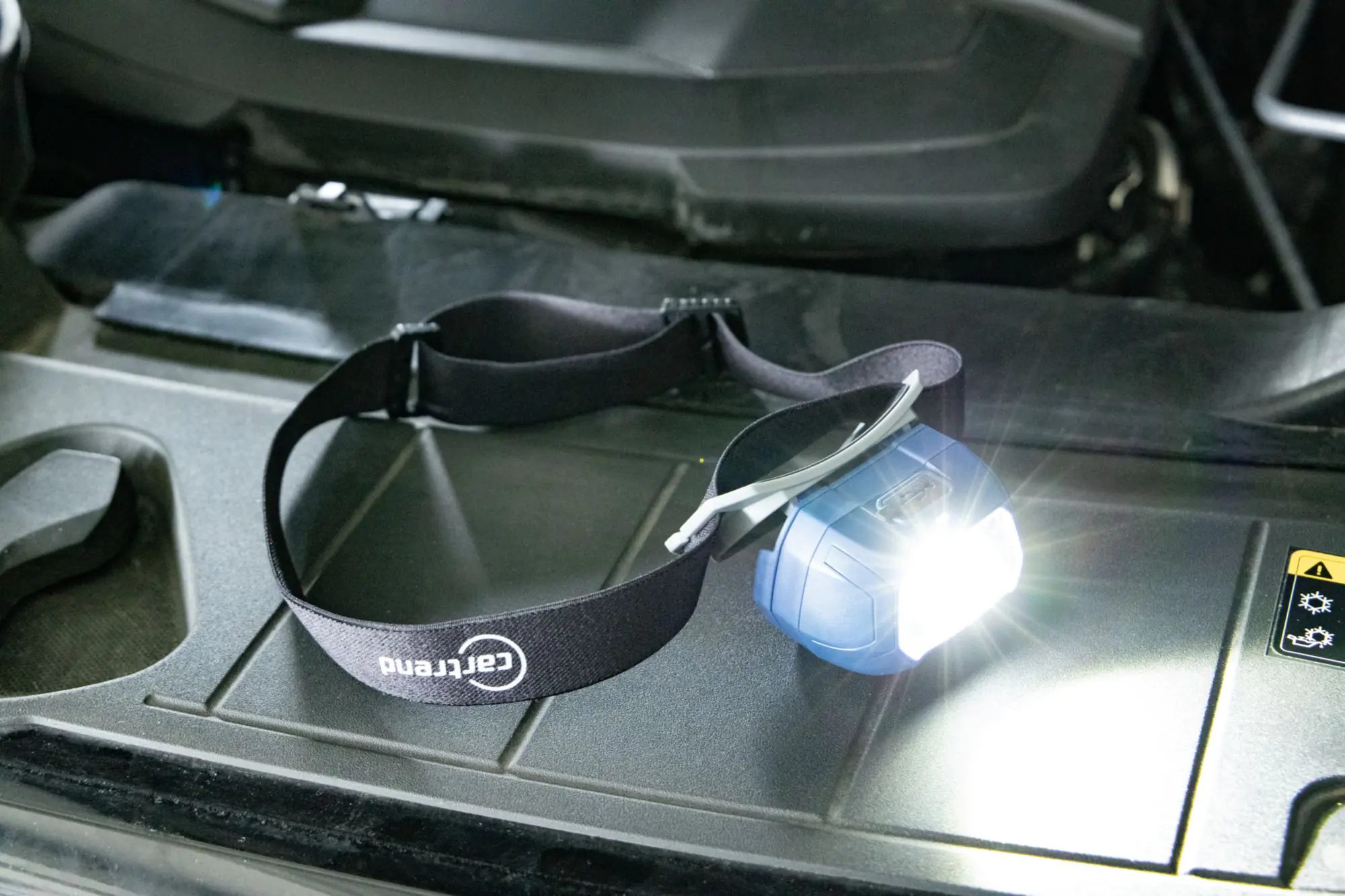 Cartrend LED-Stirnlampe 400 Lumen schwarz-blau