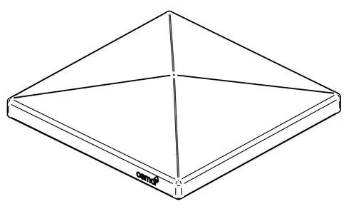 Osmo Pfostenkappe für Alupfosten 11,8 x 11,8 cm (B x H), Alu pulverbeschichtet