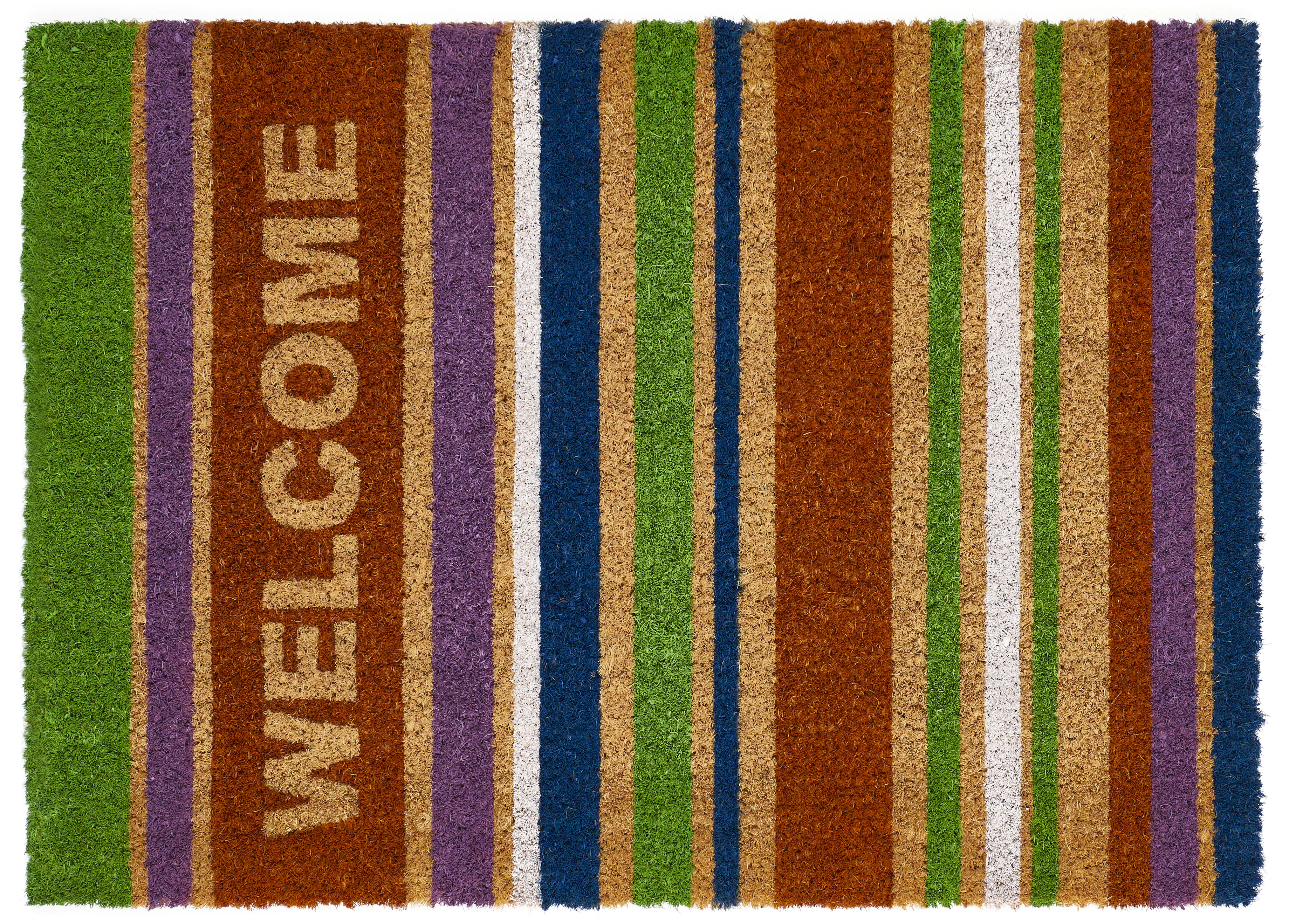 Fußmatte Kokos Welcome 40  x  60 cm Stripes
