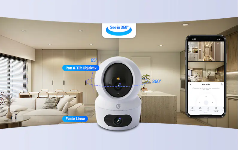 Ezviz WLAN Indoor Überwachungskamera H7c Dual