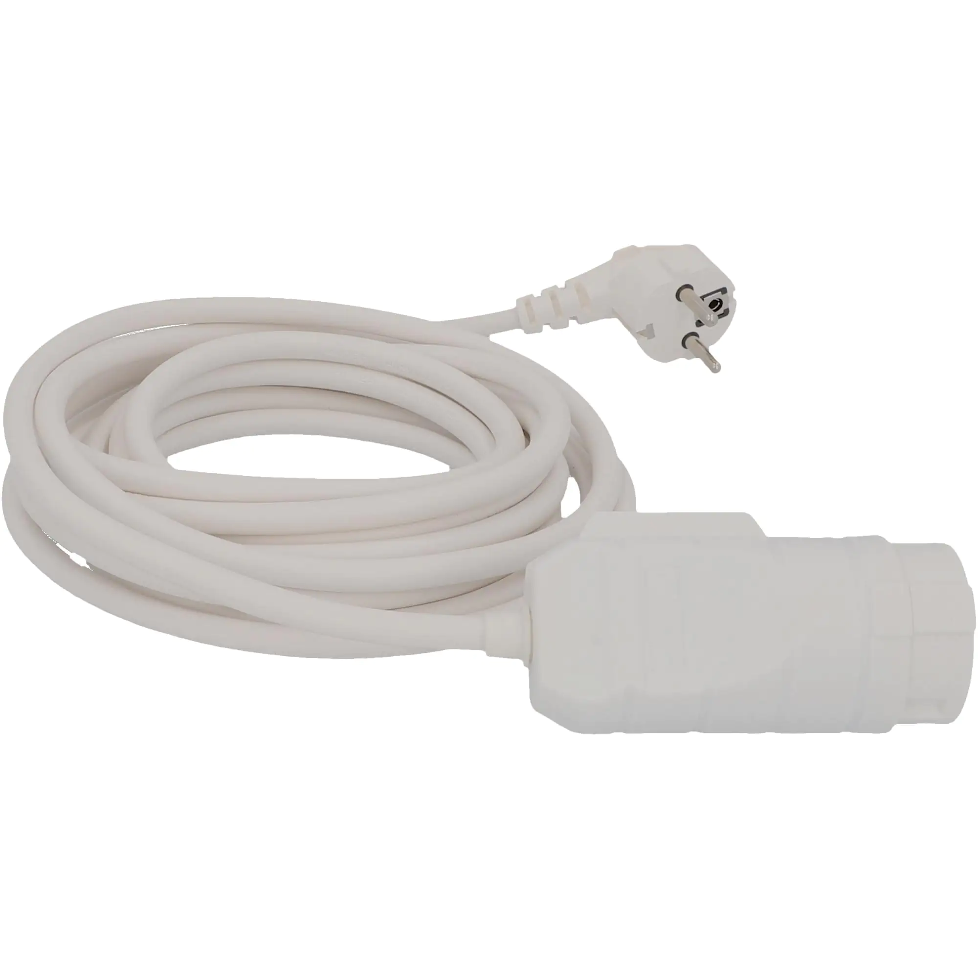 Unitec Verlängerungskabel Innen 5 Meter H05VV-F3G1,5, weiß, mit Schalter